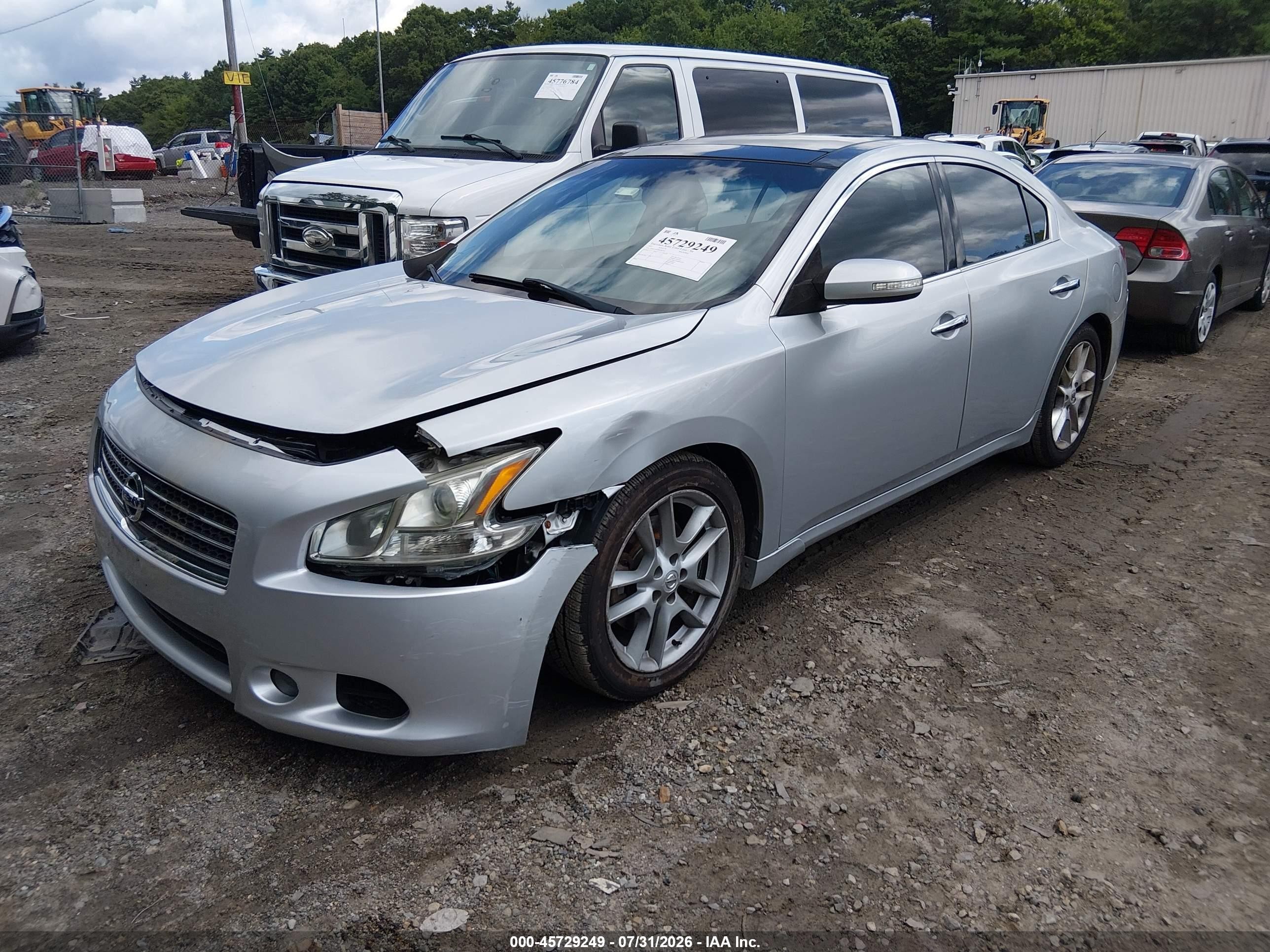 2011 Nissan Maxima 3.5 Sv Silver vin: 1N4AA5AP9BC852395