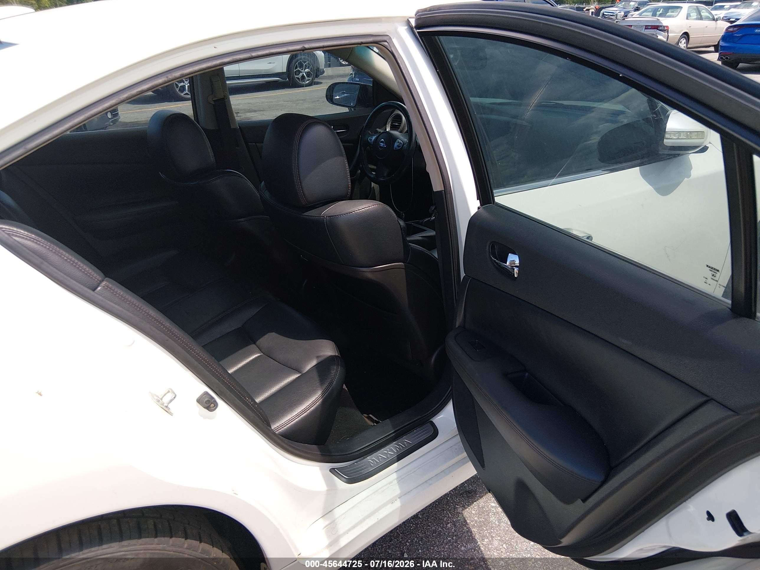 2011 Nissan Maxima 3.5 Sv Белый vin: 1N4AA5AP9BC859007