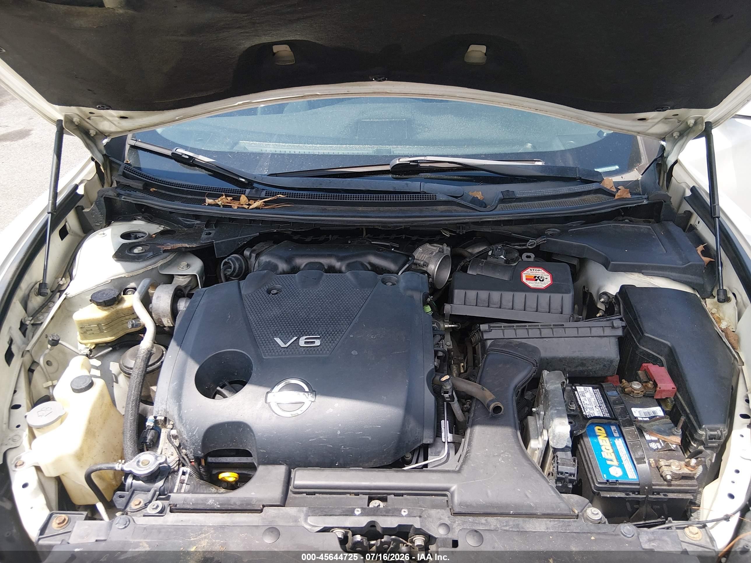 2011 Nissan Maxima 3.5 Sv Белый vin: 1N4AA5AP9BC859007