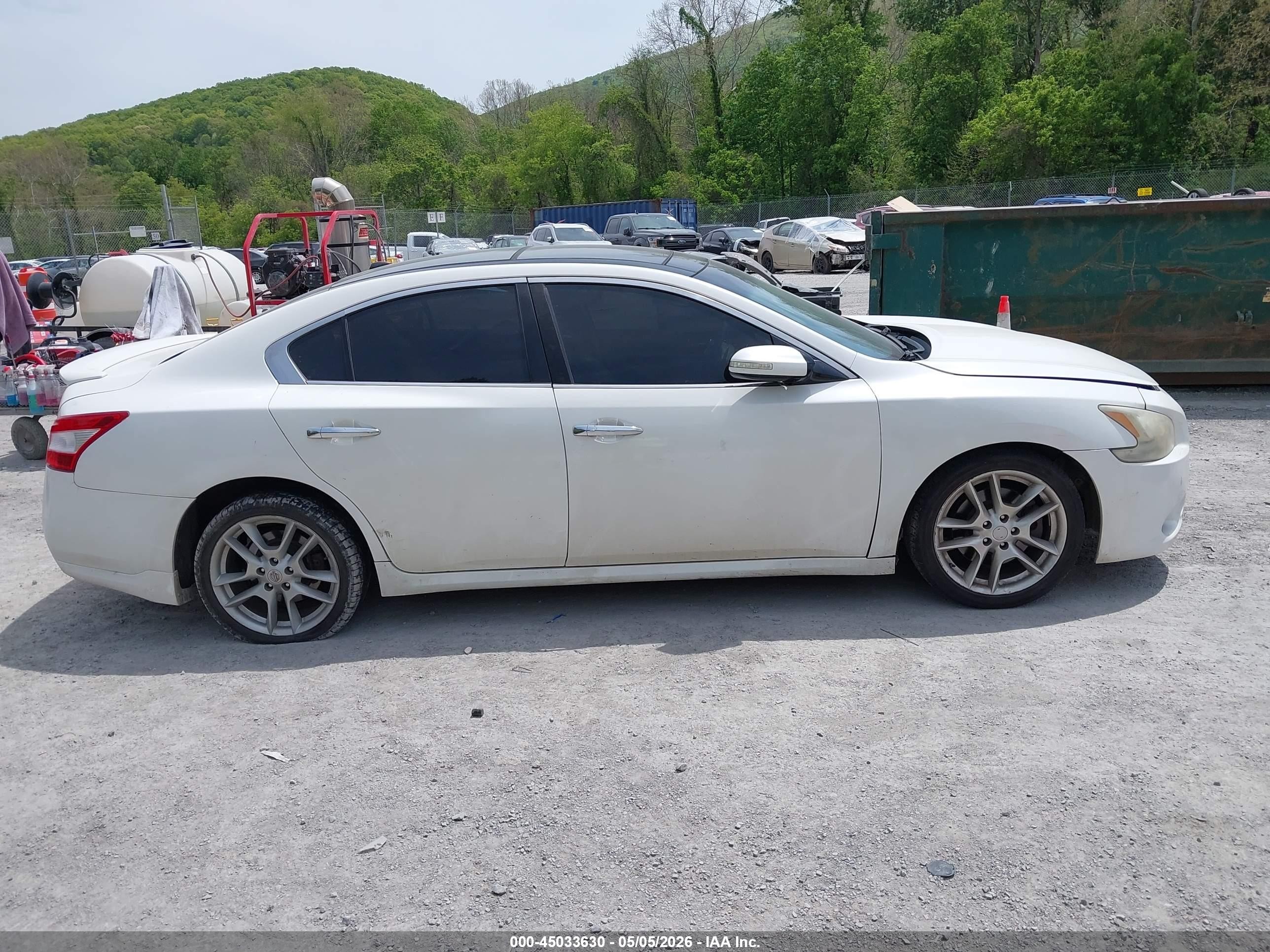 2011 Nissan Maxima 3.5 Sv White vin: 1N4AA5AP9BC862747