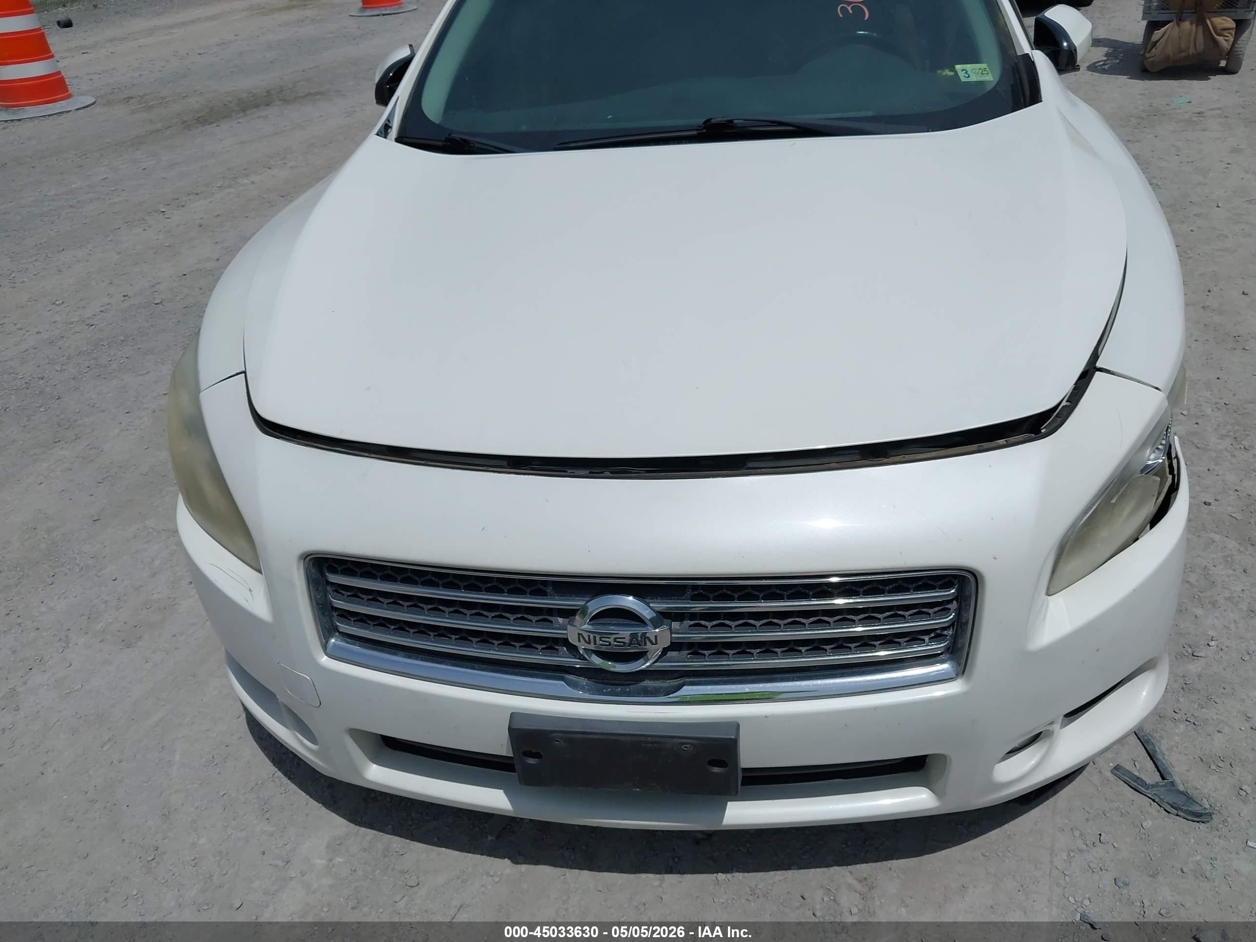 2011 Nissan Maxima 3.5 Sv White vin: 1N4AA5AP9BC862747