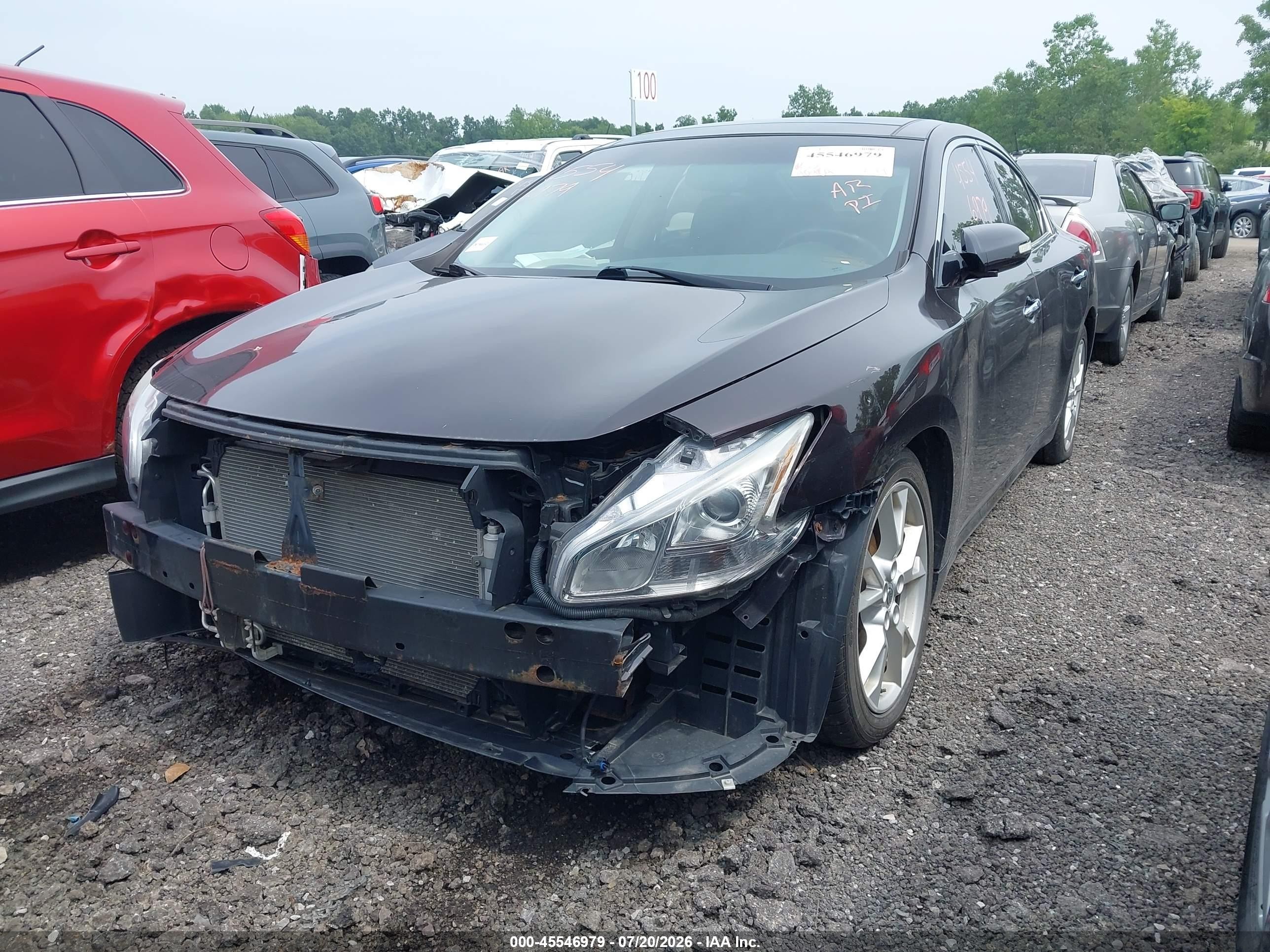2012 Nissan Maxima 3.5 Sv Purple vin: 1N4AA5AP9CC800198