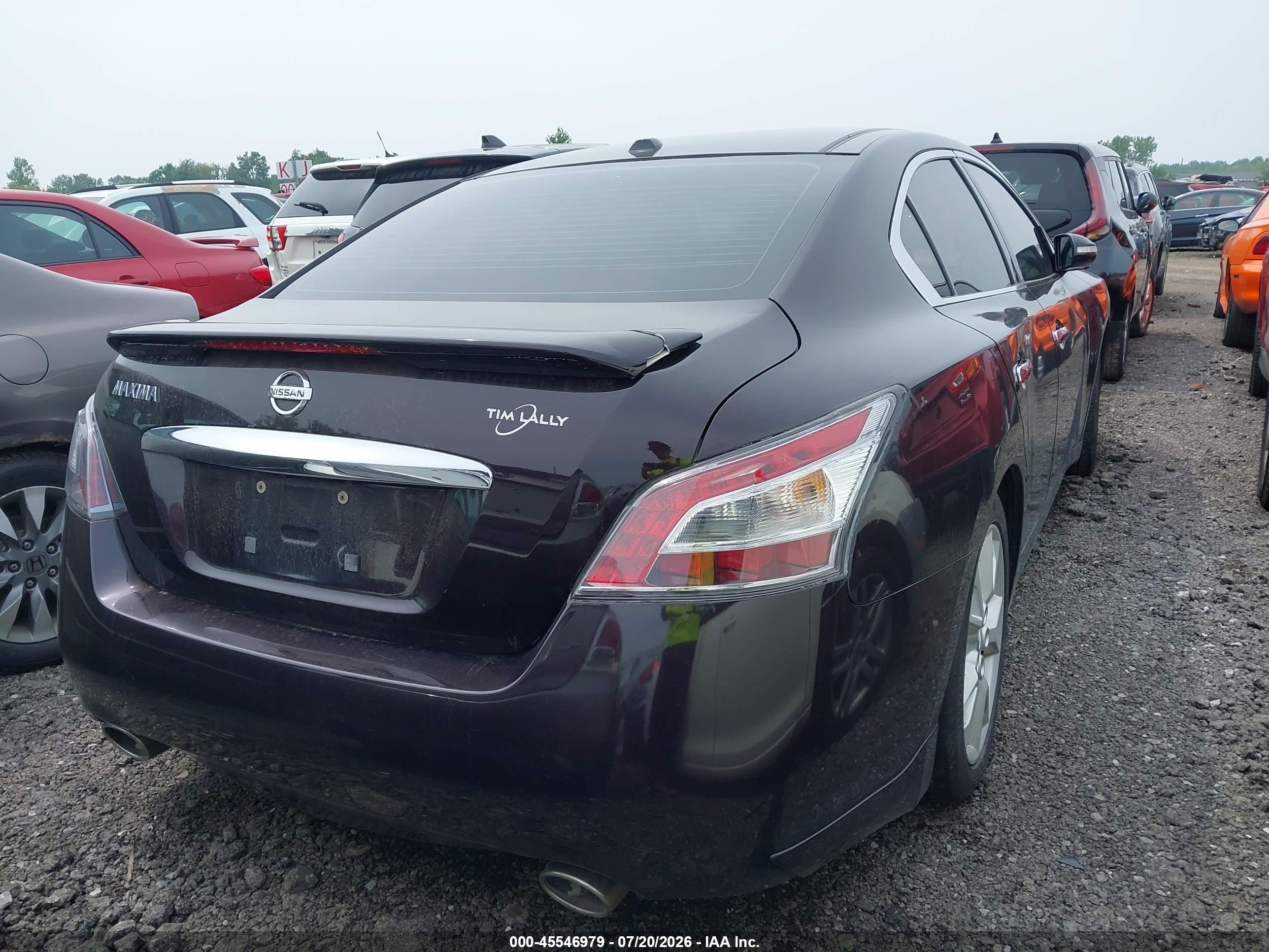 2012 Nissan Maxima 3.5 Sv Purple vin: 1N4AA5AP9CC800198