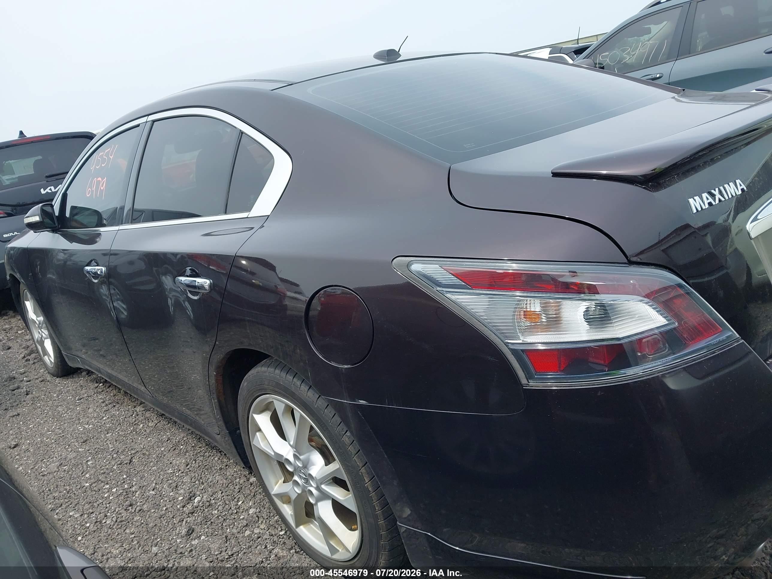 2012 Nissan Maxima 3.5 Sv Purple vin: 1N4AA5AP9CC800198