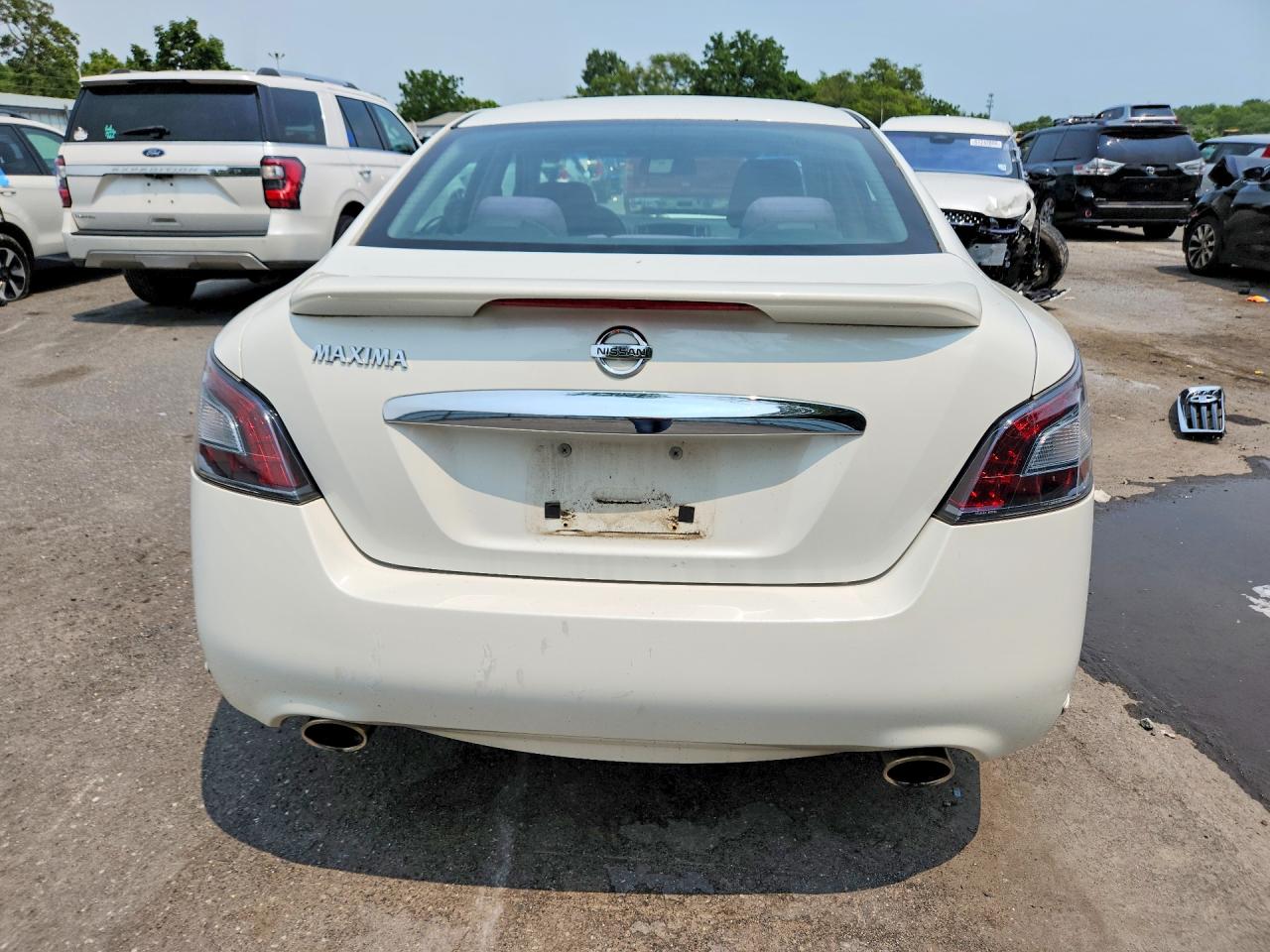 2012 Nissan Maxima 3.5 S Белый vin: 1N4AA5AP9CC835663