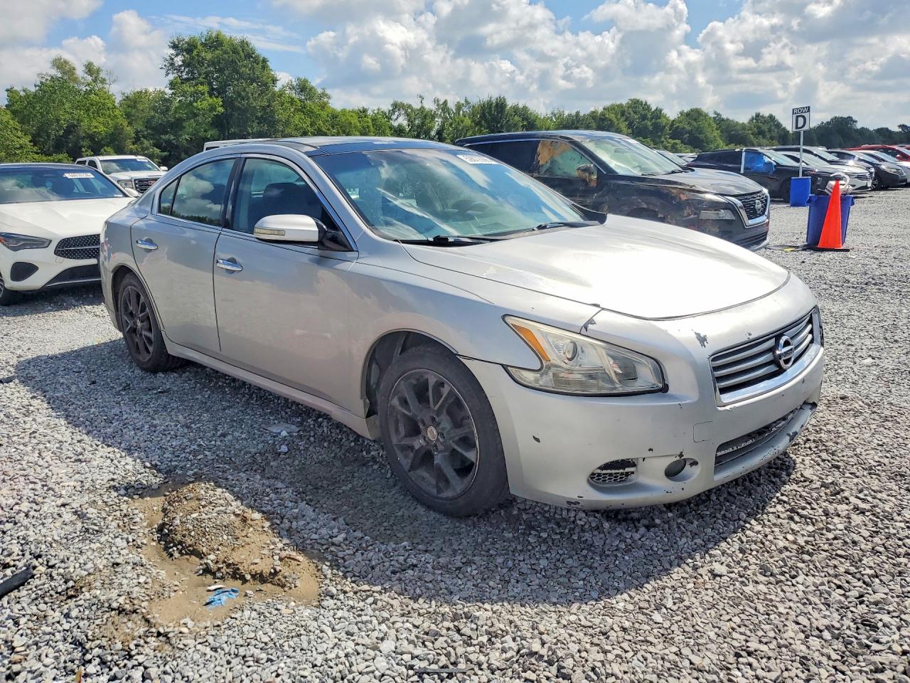 2012 Nissan Maxima S/sv Silver vin: 1N4AA5AP9CC838191
