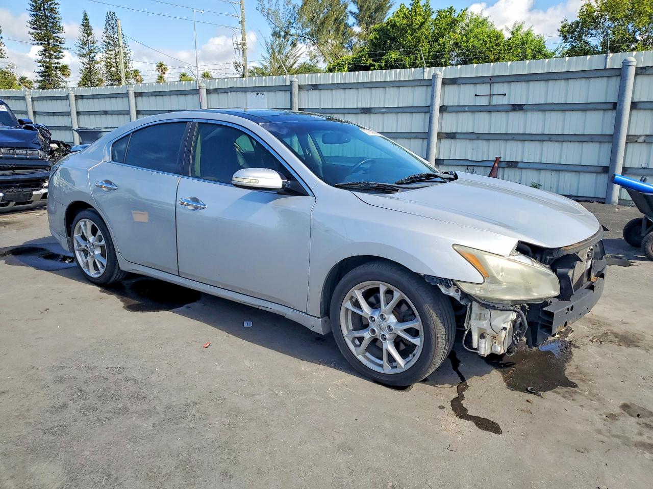 2012 Nissan Maxima 3.5 S Silver vin: 1N4AA5AP9CC853645