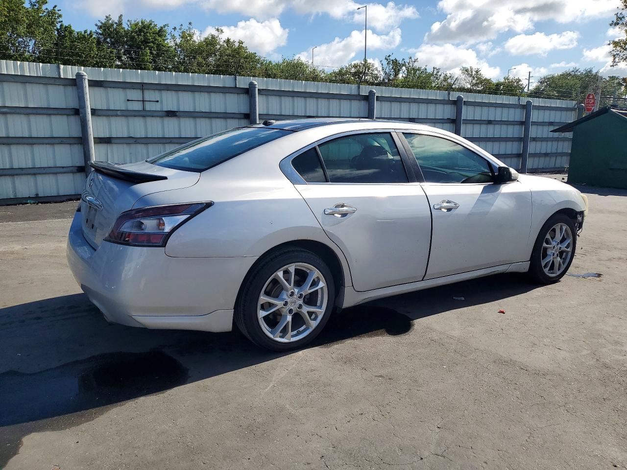 2012 Nissan Maxima 3.5 S Silver vin: 1N4AA5AP9CC853645