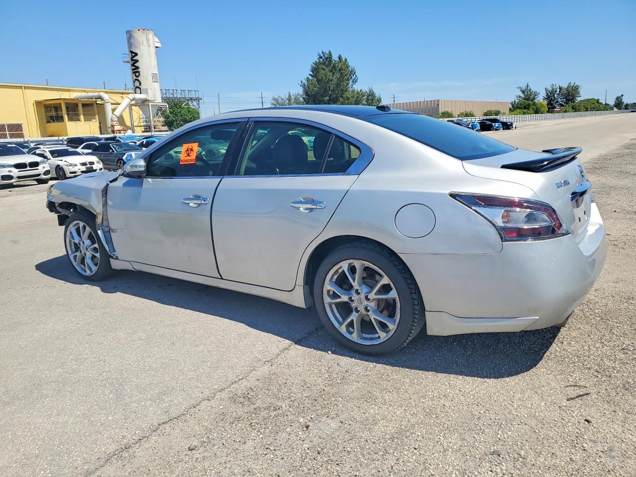 2012 Nissan Maxima 3.5 S Silver vin: 1N4AA5AP9CC853645