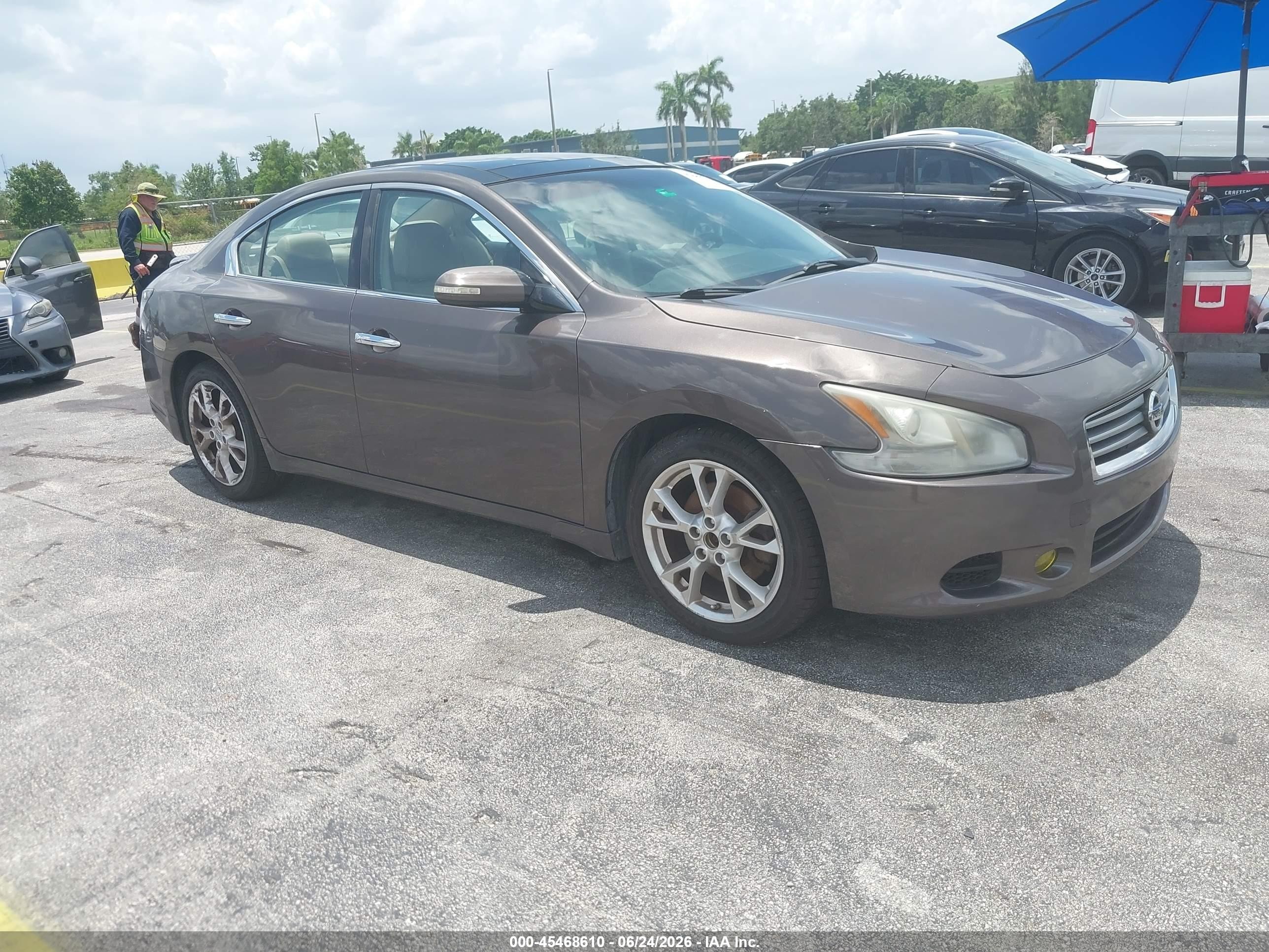 2012 Nissan Maxima 3.5 Sv Brown vin: 1N4AA5AP9CC869974