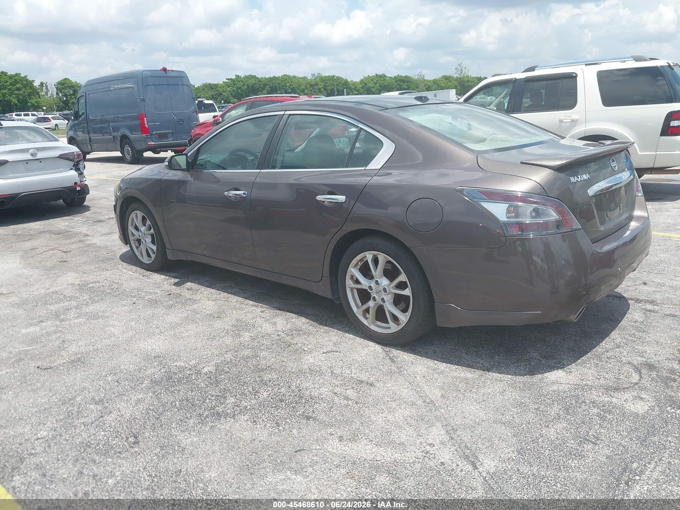 2012 Nissan Maxima 3.5 Sv Brown vin: 1N4AA5AP9CC869974