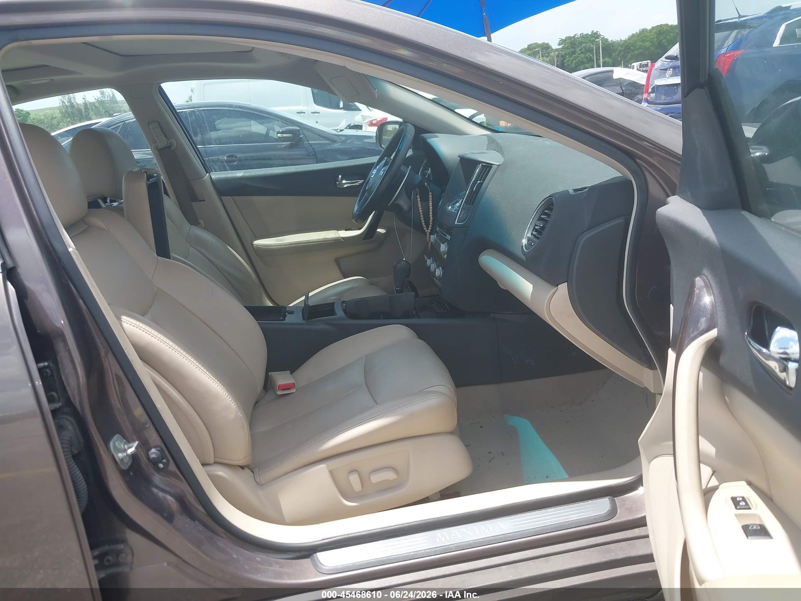 2012 Nissan Maxima 3.5 Sv Brown vin: 1N4AA5AP9CC869974