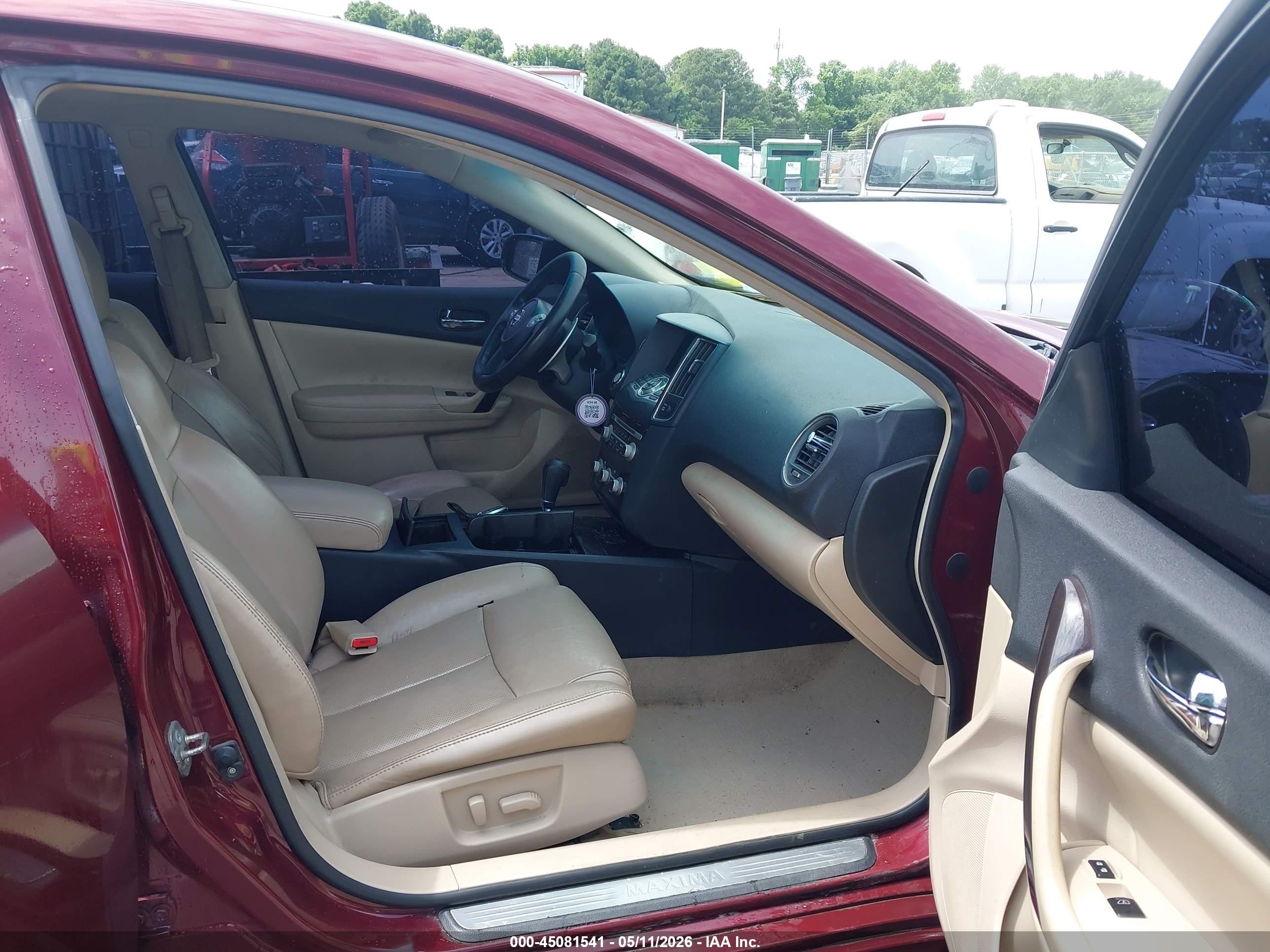2013 Nissan Maxima 3.5 Sv Maroon vin: 1N4AA5AP9DC803295