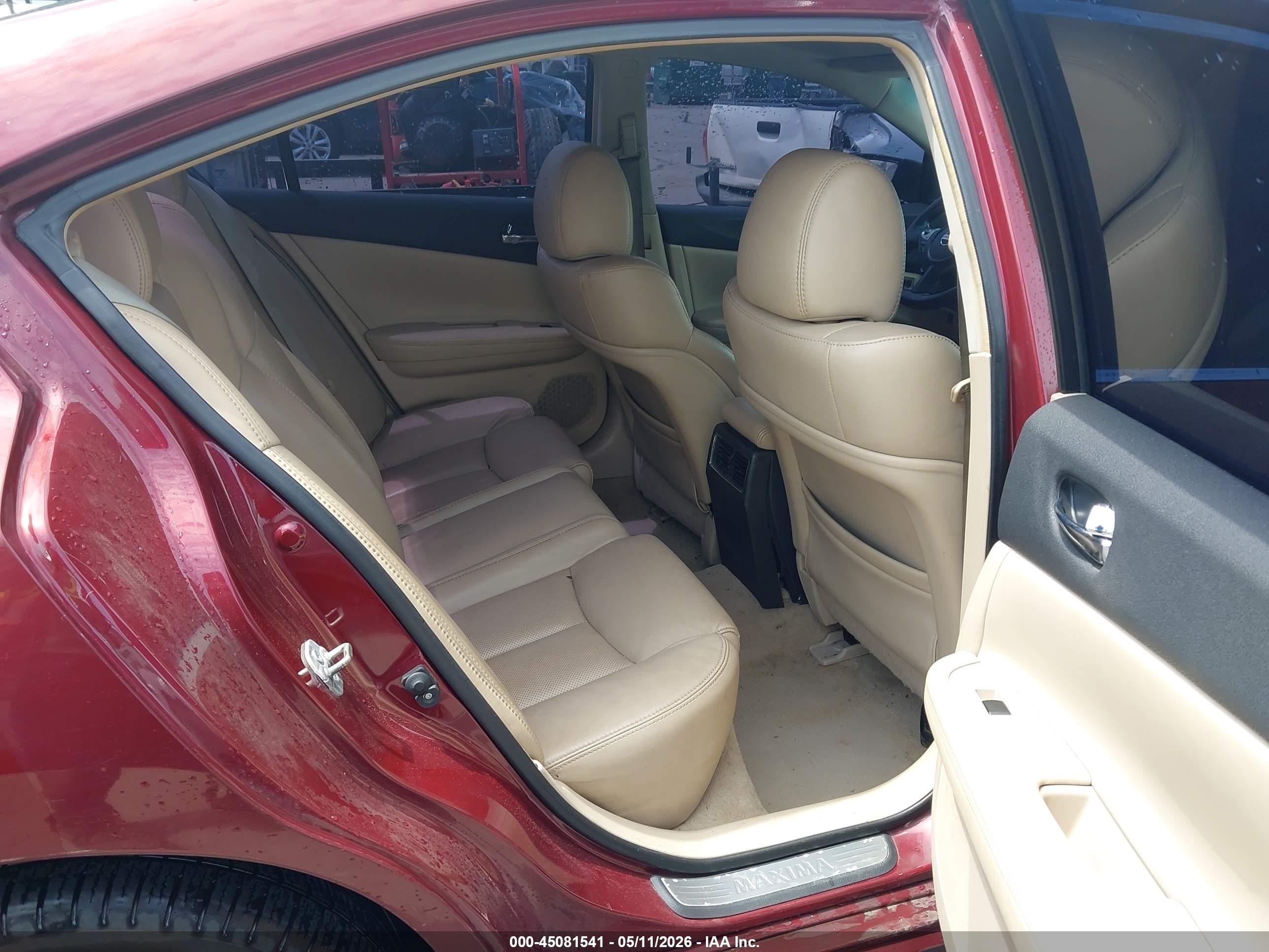 2013 Nissan Maxima 3.5 Sv Maroon vin: 1N4AA5AP9DC803295