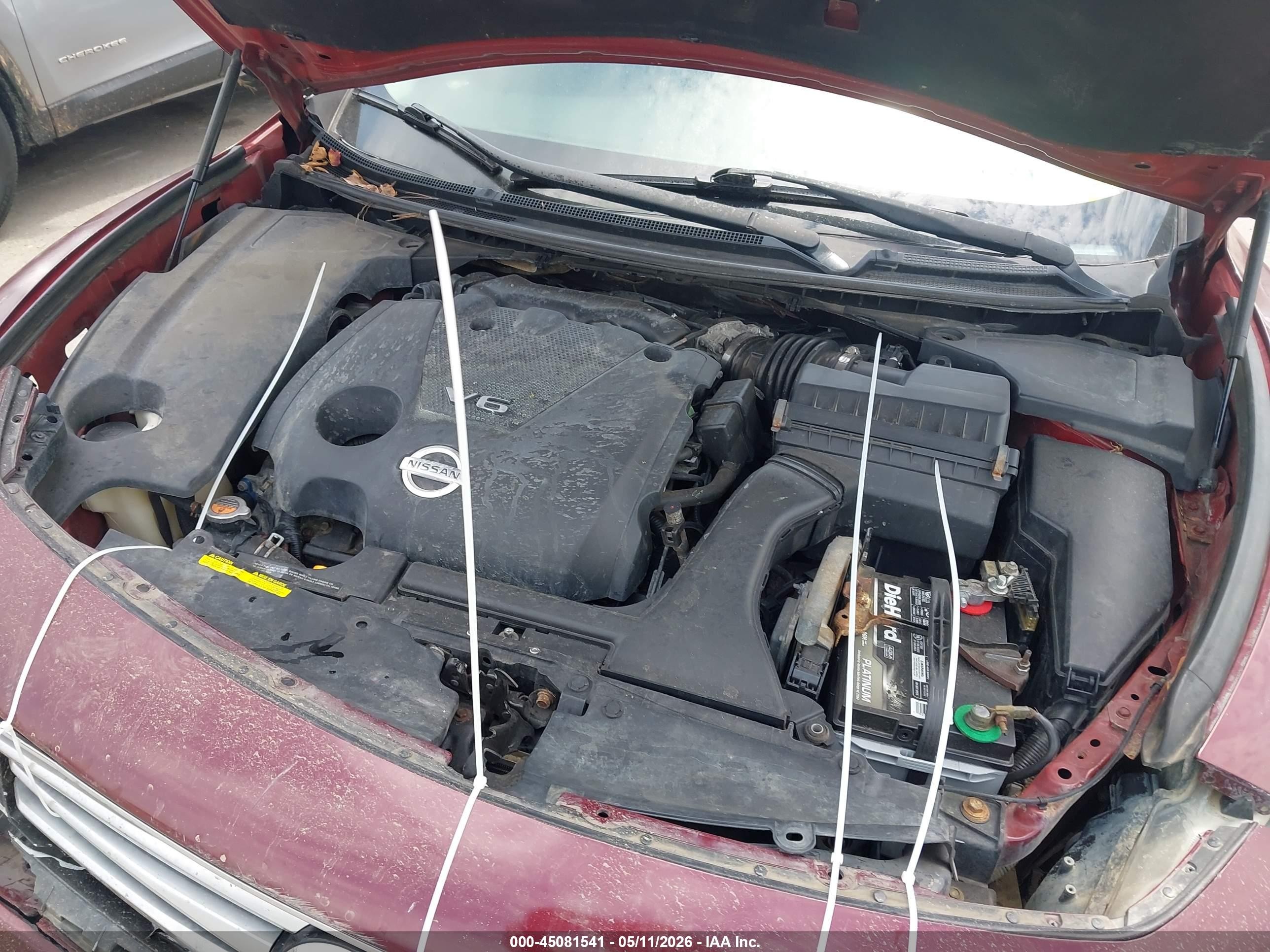 2013 Nissan Maxima 3.5 Sv Maroon vin: 1N4AA5AP9DC803295