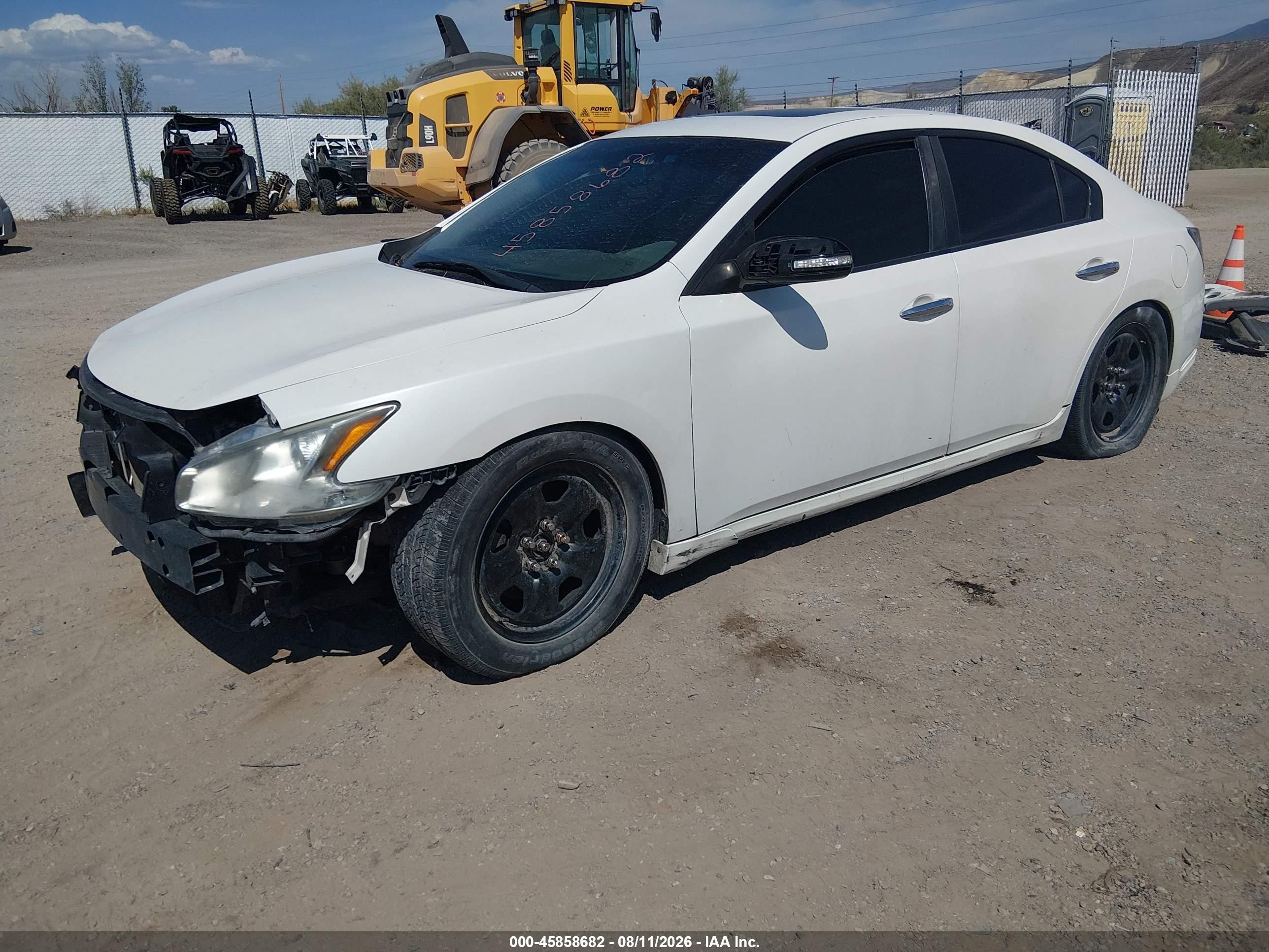 2013 Nissan Maxima 3.5 S Белый vin: 1N4AA5AP9DC804866