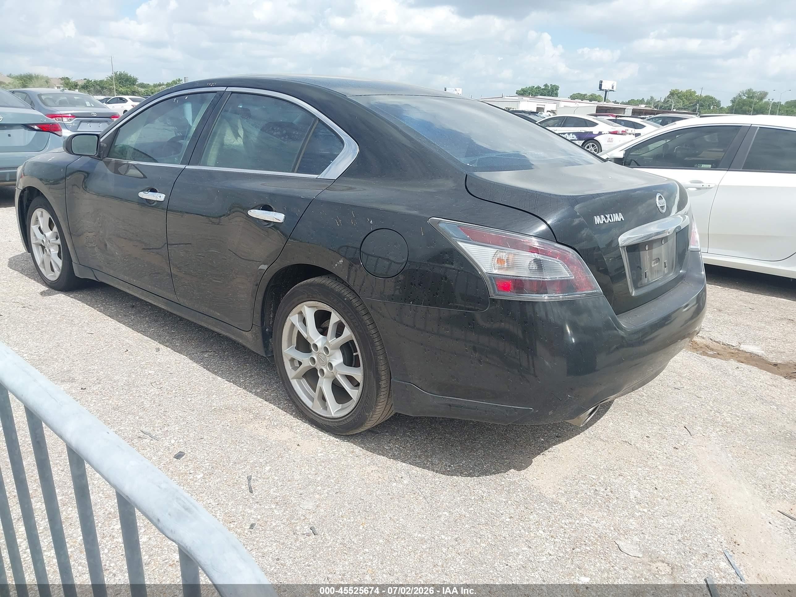 2013 Nissan Maxima 3.5 S Black vin: 1N4AA5AP9DC809033