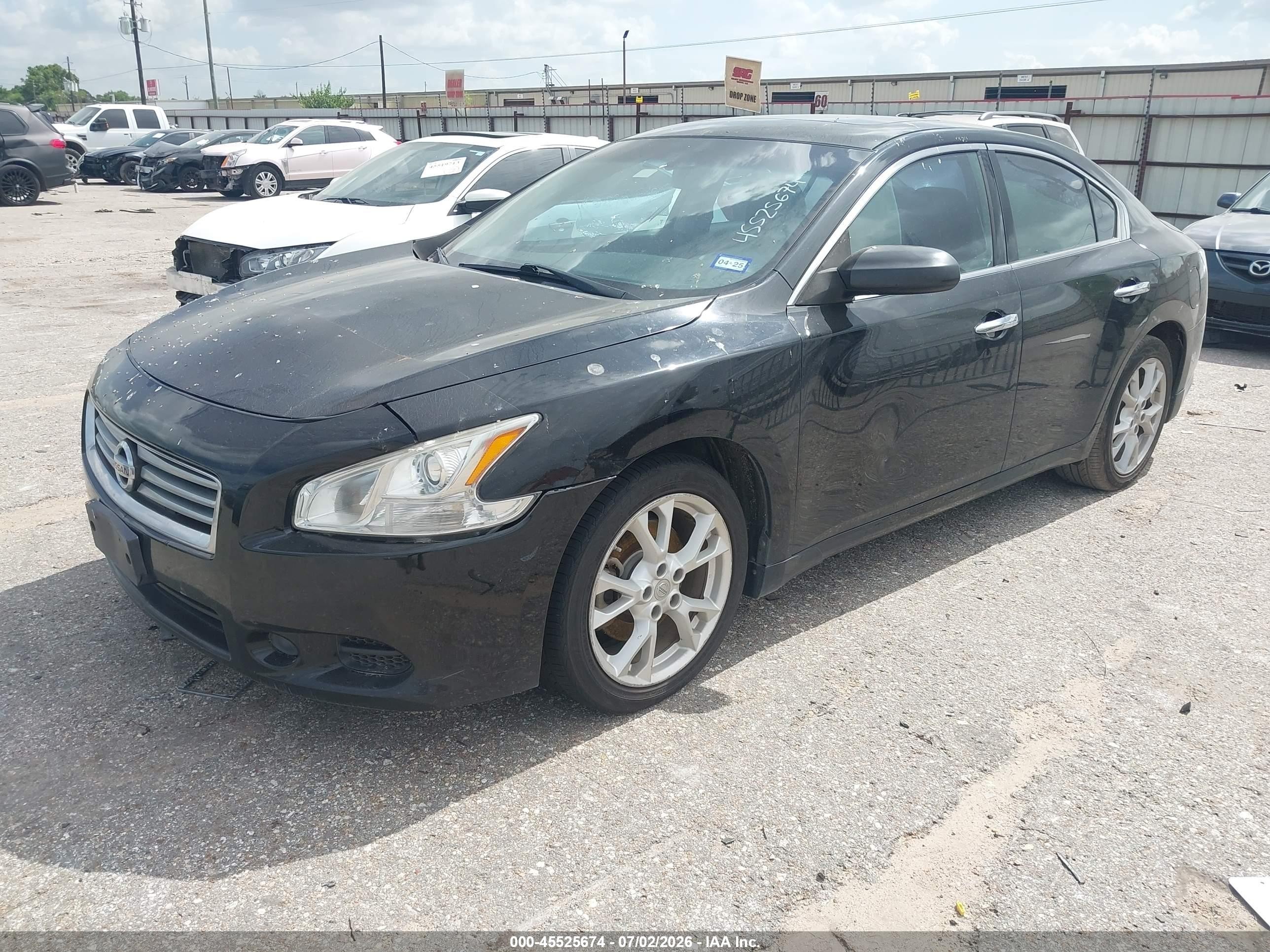 2013 Nissan Maxima 3.5 S Black vin: 1N4AA5AP9DC809033
