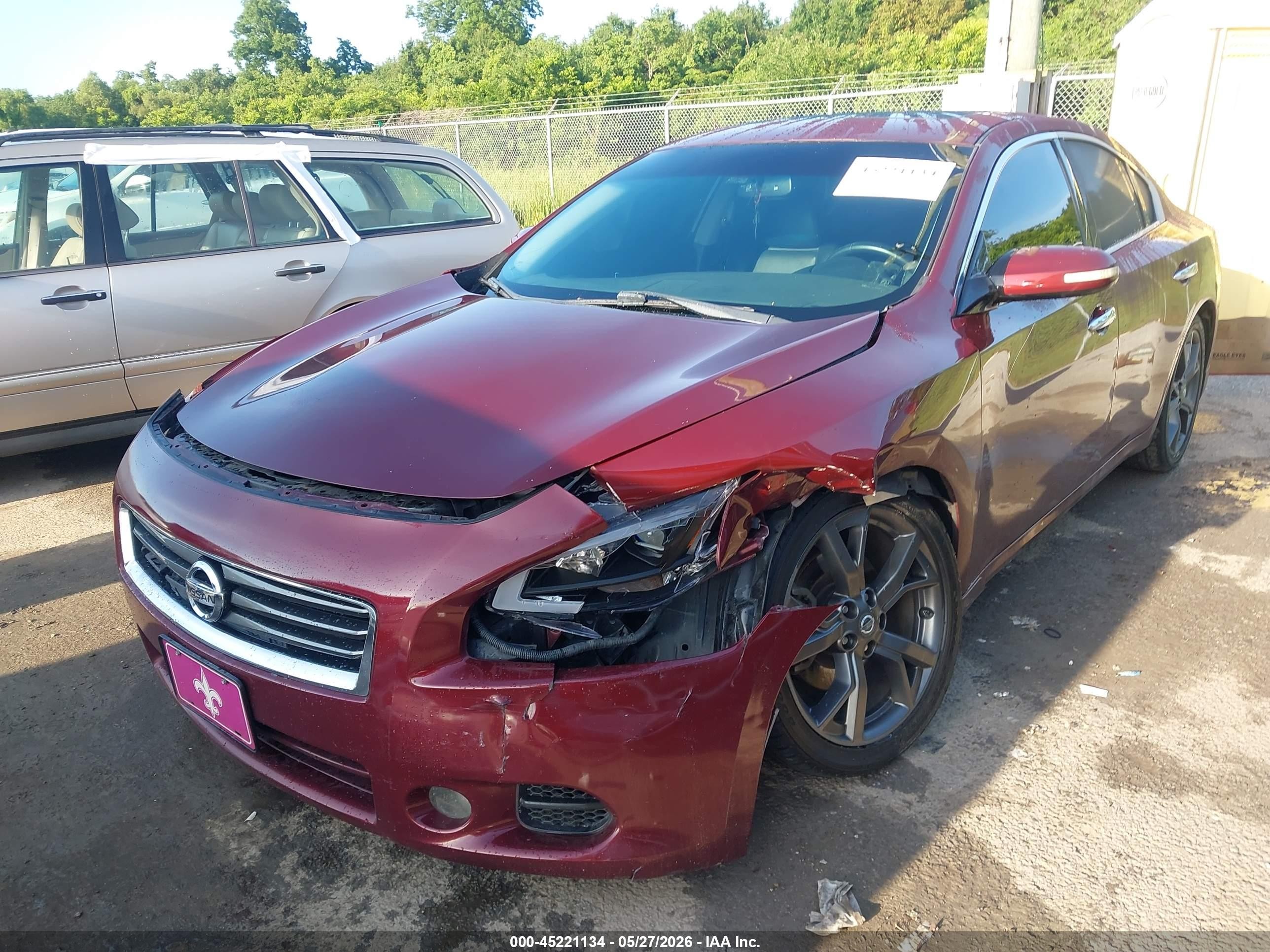 2013 Nissan Maxima 3.5 Sv Red vin: 1N4AA5AP9DC809873