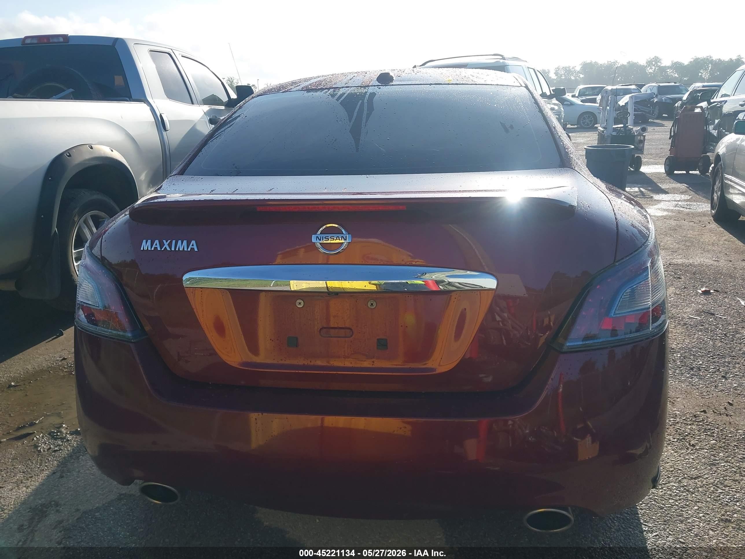 2013 Nissan Maxima 3.5 Sv Red vin: 1N4AA5AP9DC809873