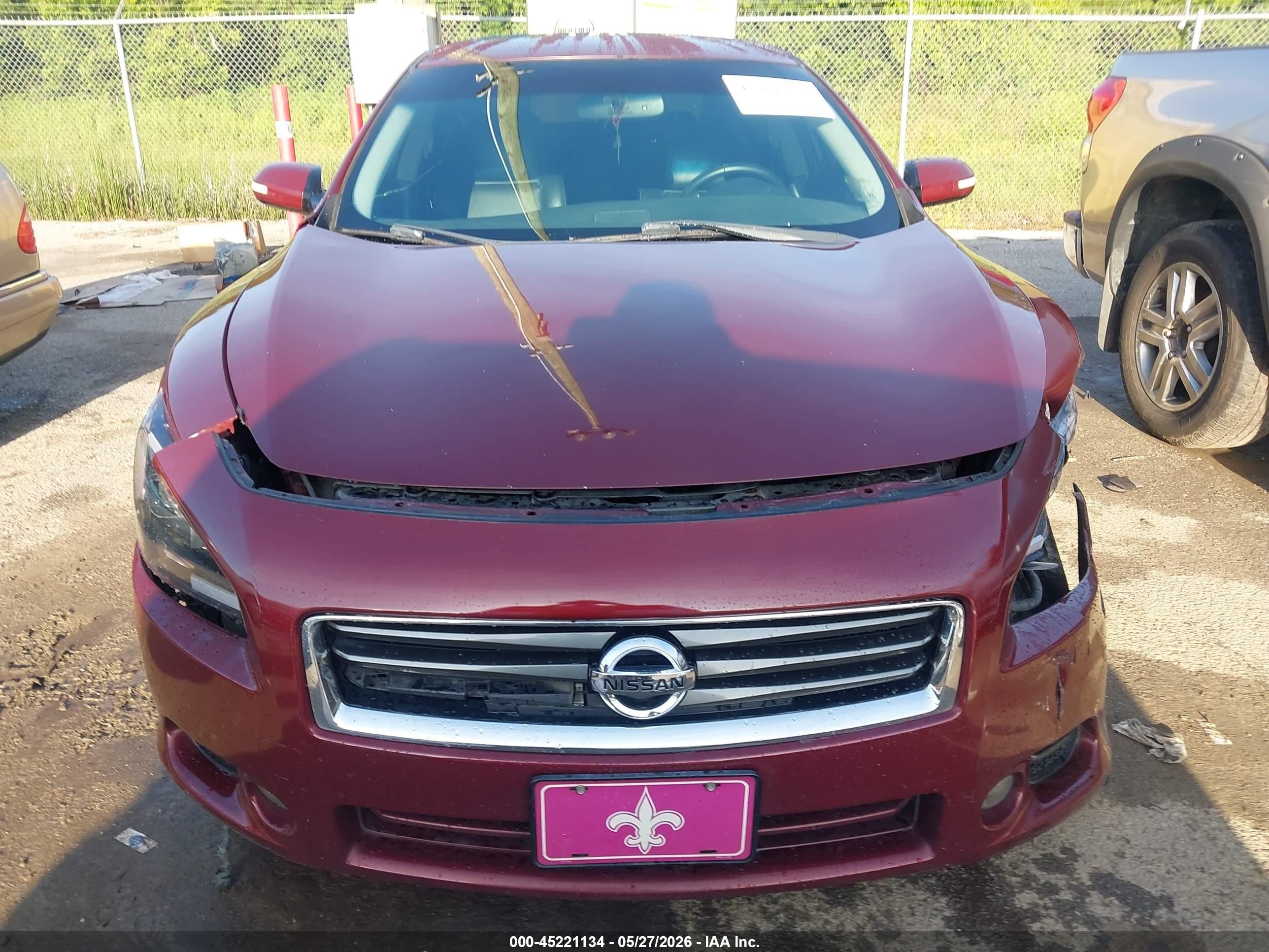 2013 Nissan Maxima 3.5 Sv Red vin: 1N4AA5AP9DC809873