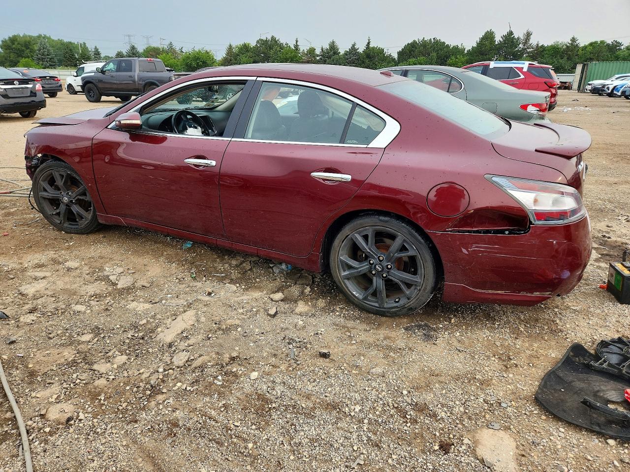 2013 Nissan Maxima 3.5 S Red vin: 1N4AA5AP9DC813504