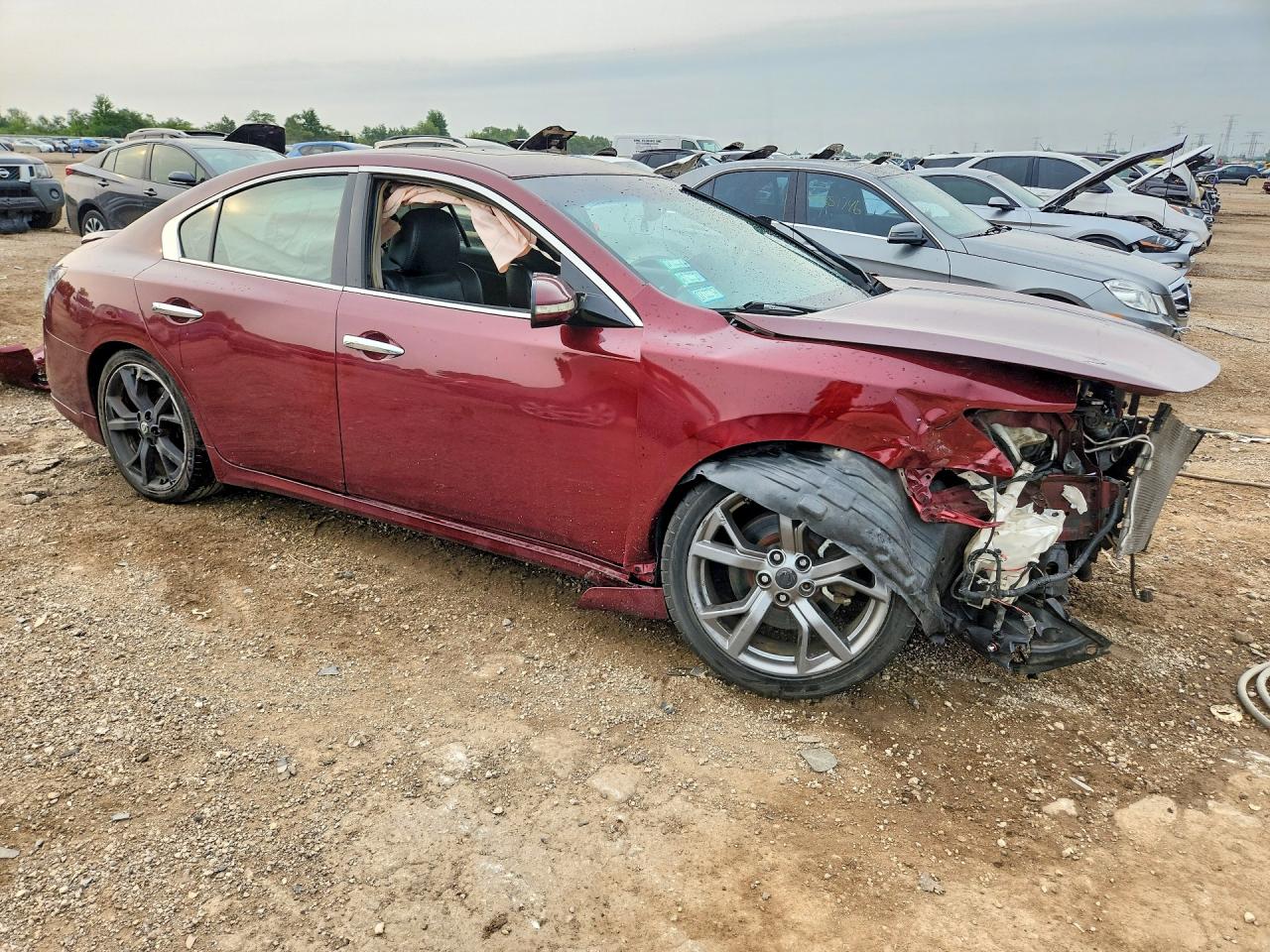 2013 Nissan Maxima 3.5 S Red vin: 1N4AA5AP9DC813504