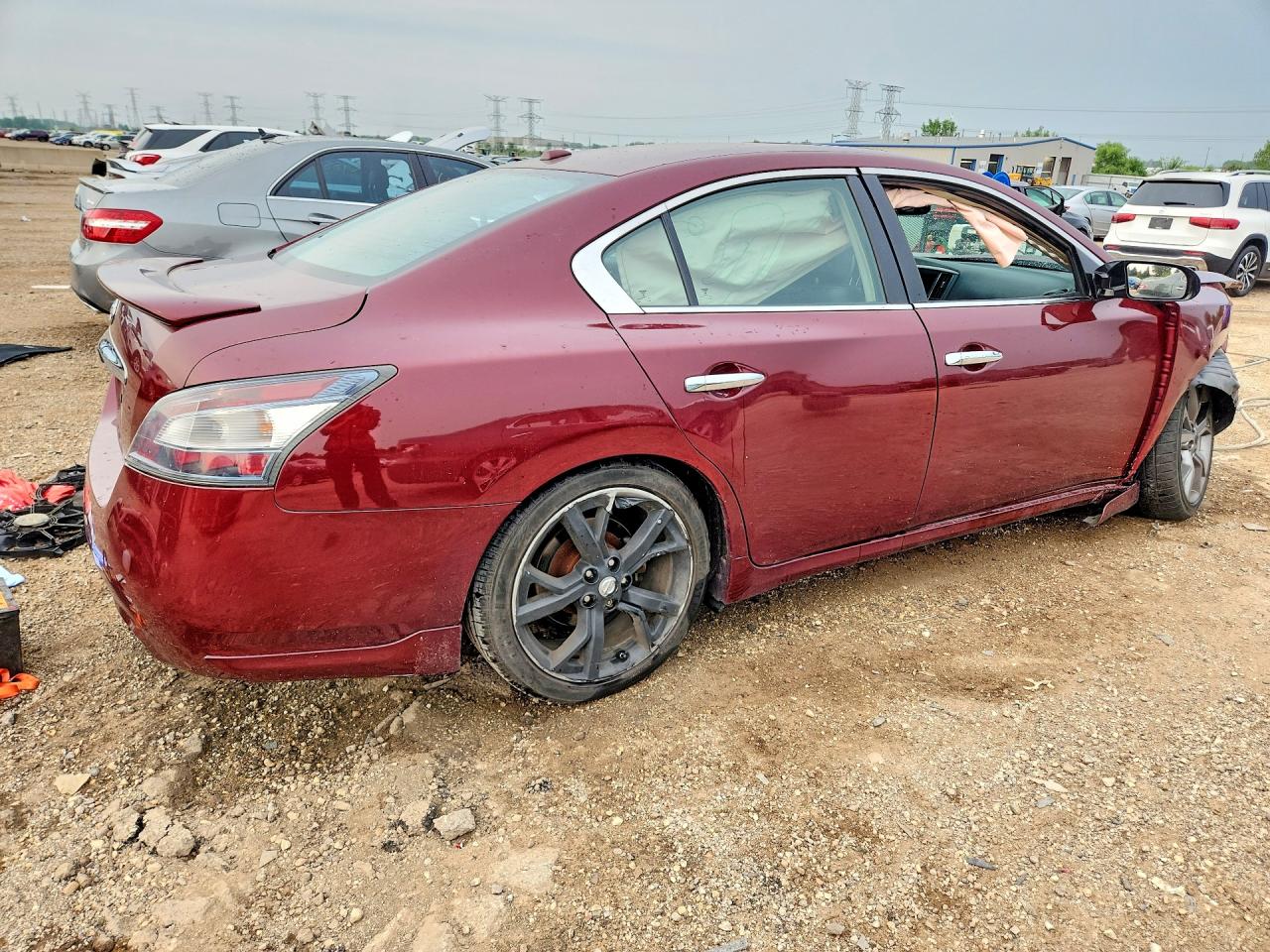 2013 Nissan Maxima 3.5 S Red vin: 1N4AA5AP9DC813504