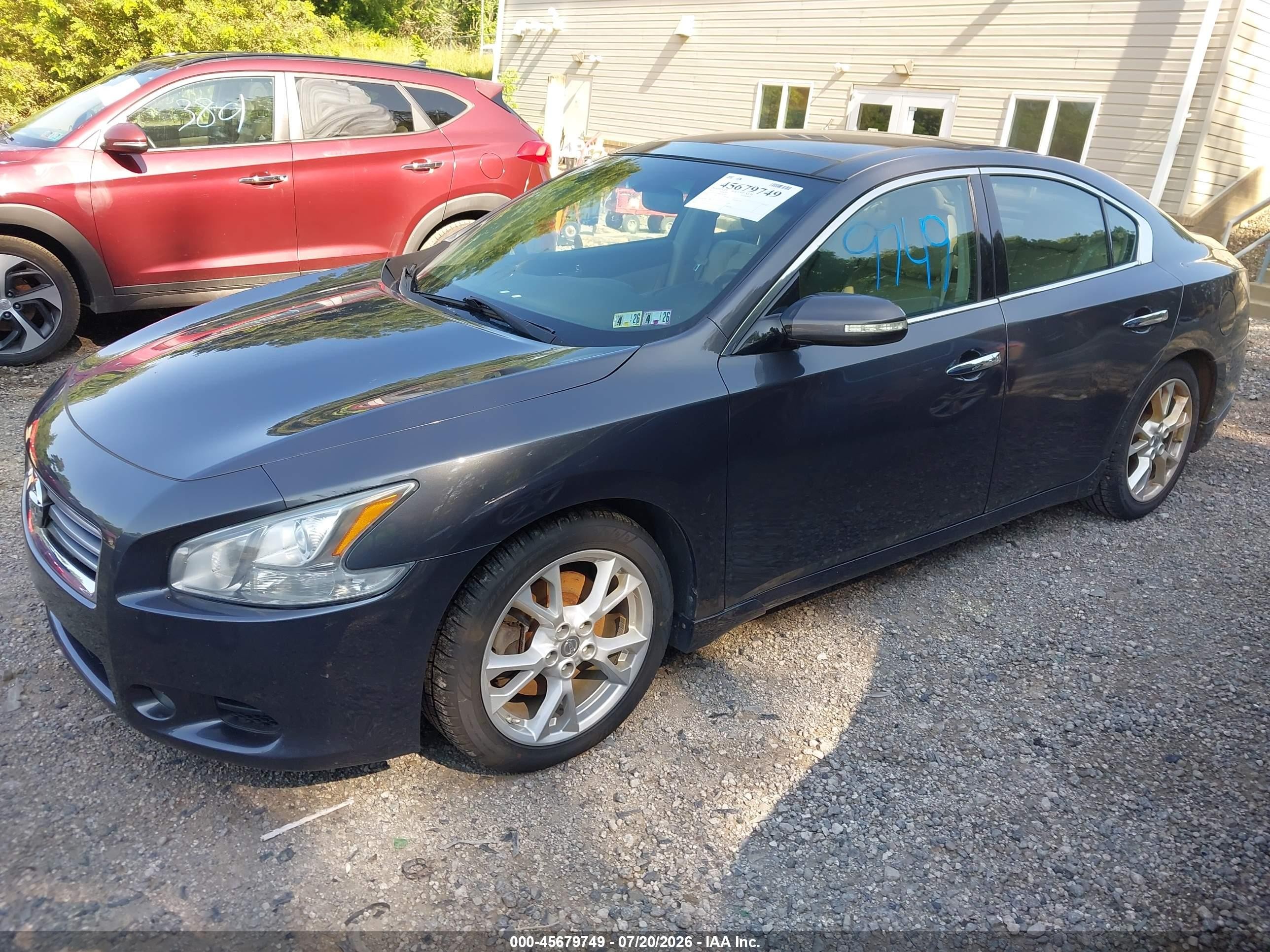 2013 Nissan Maxima 3.5 Sv Gray vin: 1N4AA5AP9DC817844