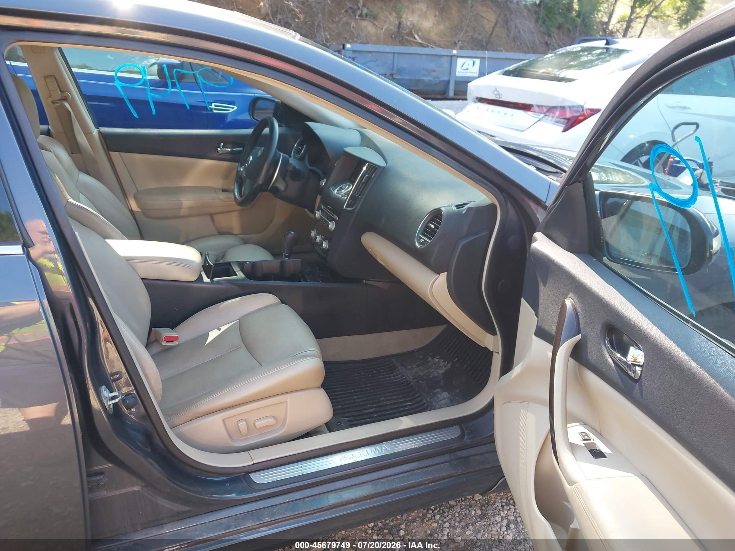 2013 Nissan Maxima 3.5 Sv Gray vin: 1N4AA5AP9DC817844