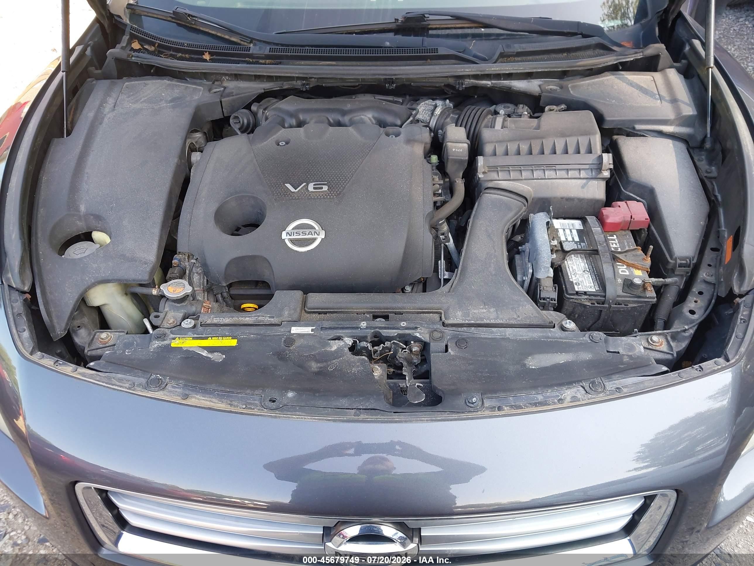 2013 Nissan Maxima 3.5 Sv Gray vin: 1N4AA5AP9DC817844