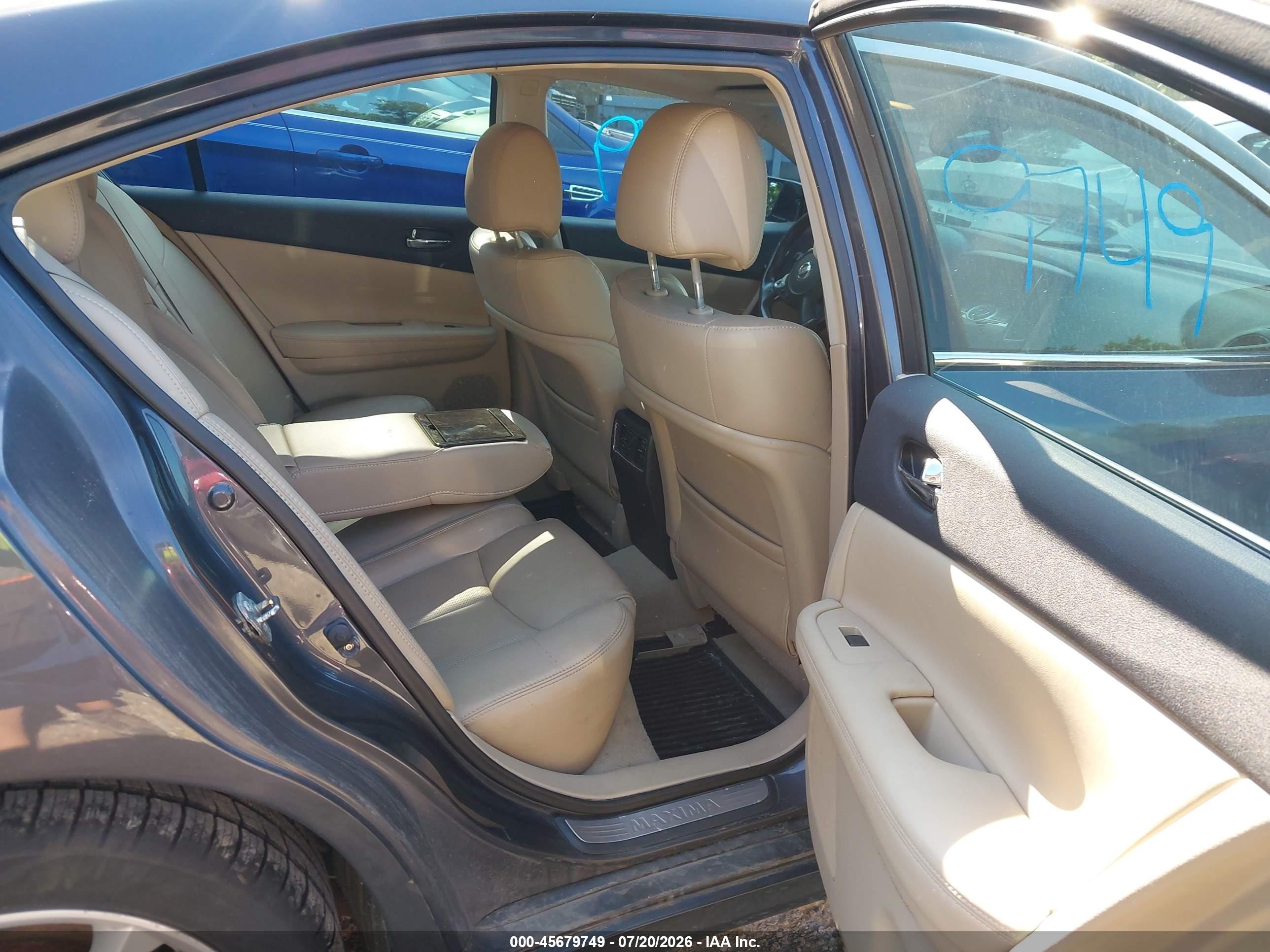 2013 Nissan Maxima 3.5 Sv Gray vin: 1N4AA5AP9DC817844