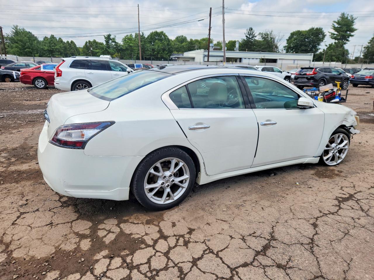 2013 Nissan Maxima 3.5 S White vin: 1N4AA5AP9DC819352