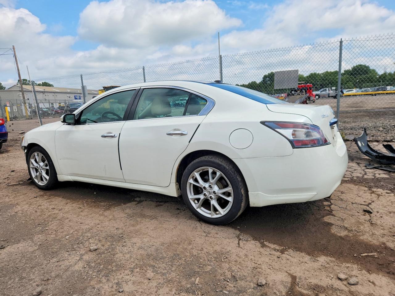 2013 Nissan Maxima 3.5 S White vin: 1N4AA5AP9DC819352