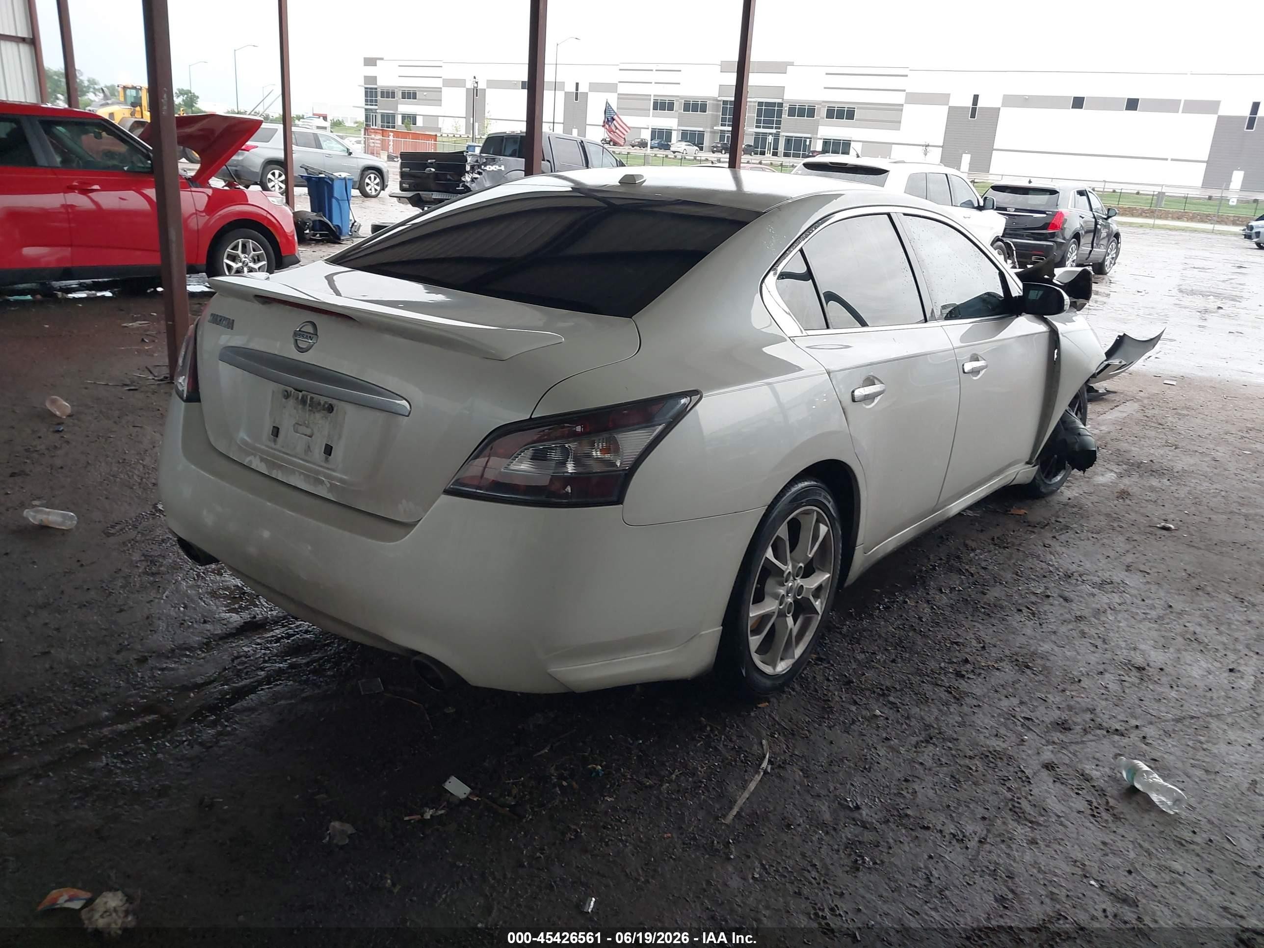 2013 Nissan Maxima 3.5 Sv White vin: 1N4AA5AP9DC821926