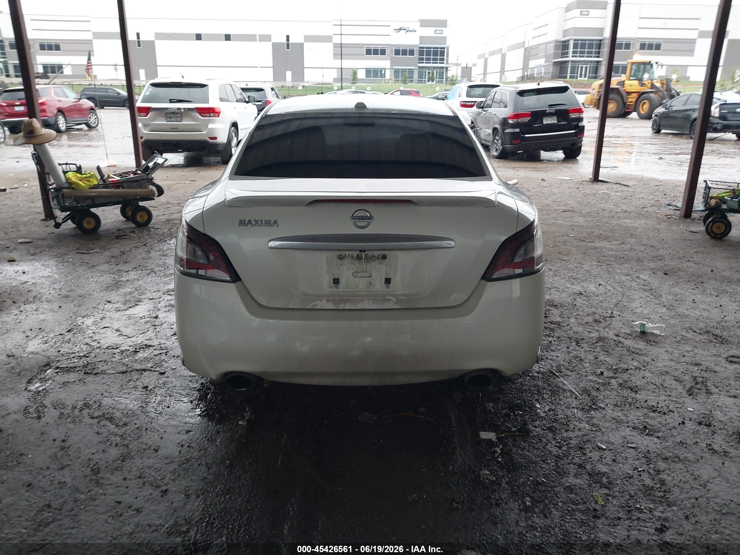 2013 Nissan Maxima 3.5 Sv White vin: 1N4AA5AP9DC821926