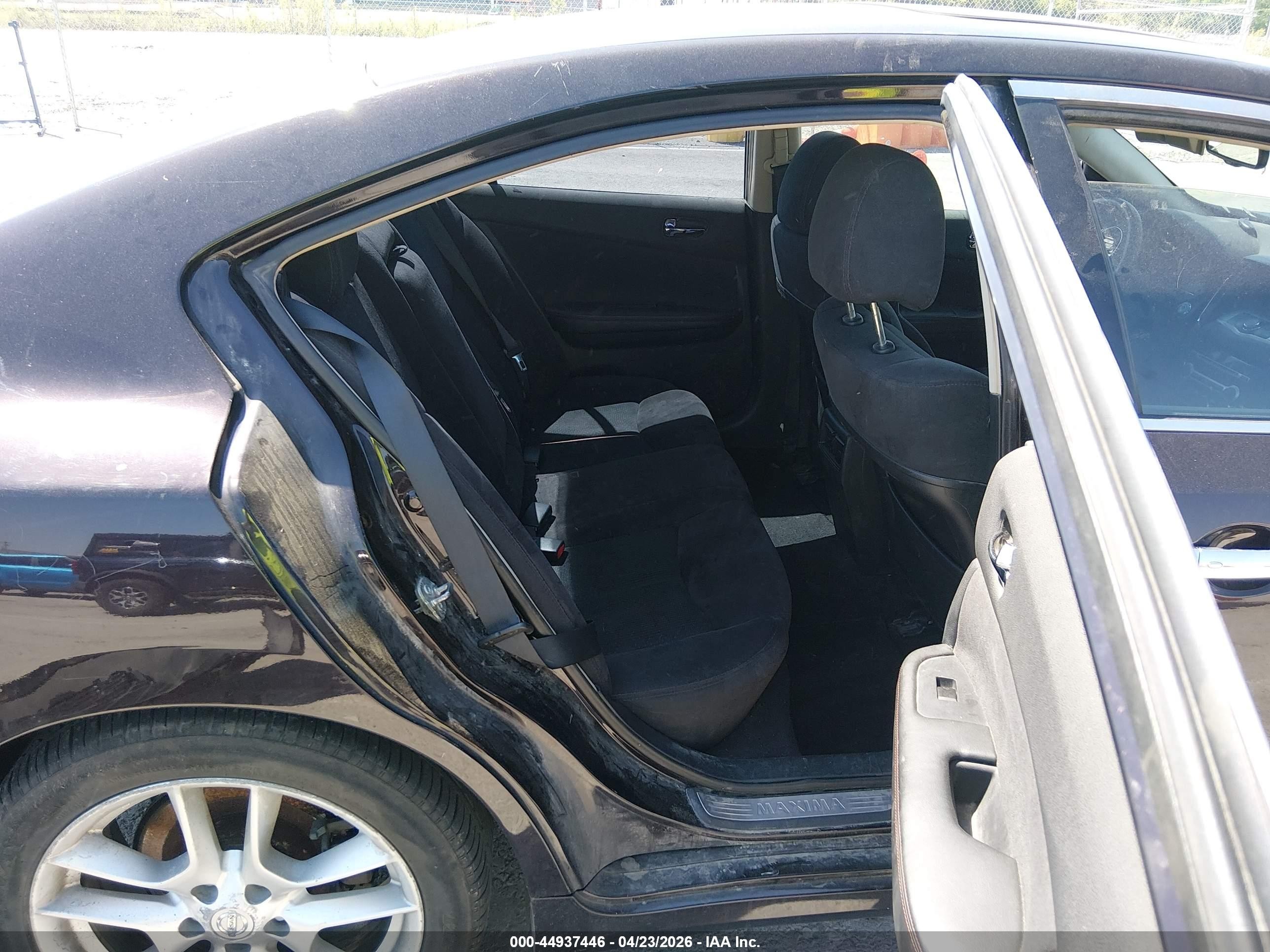 2013 Nissan Maxima 3.5 S Black vin: 1N4AA5AP9DC825751