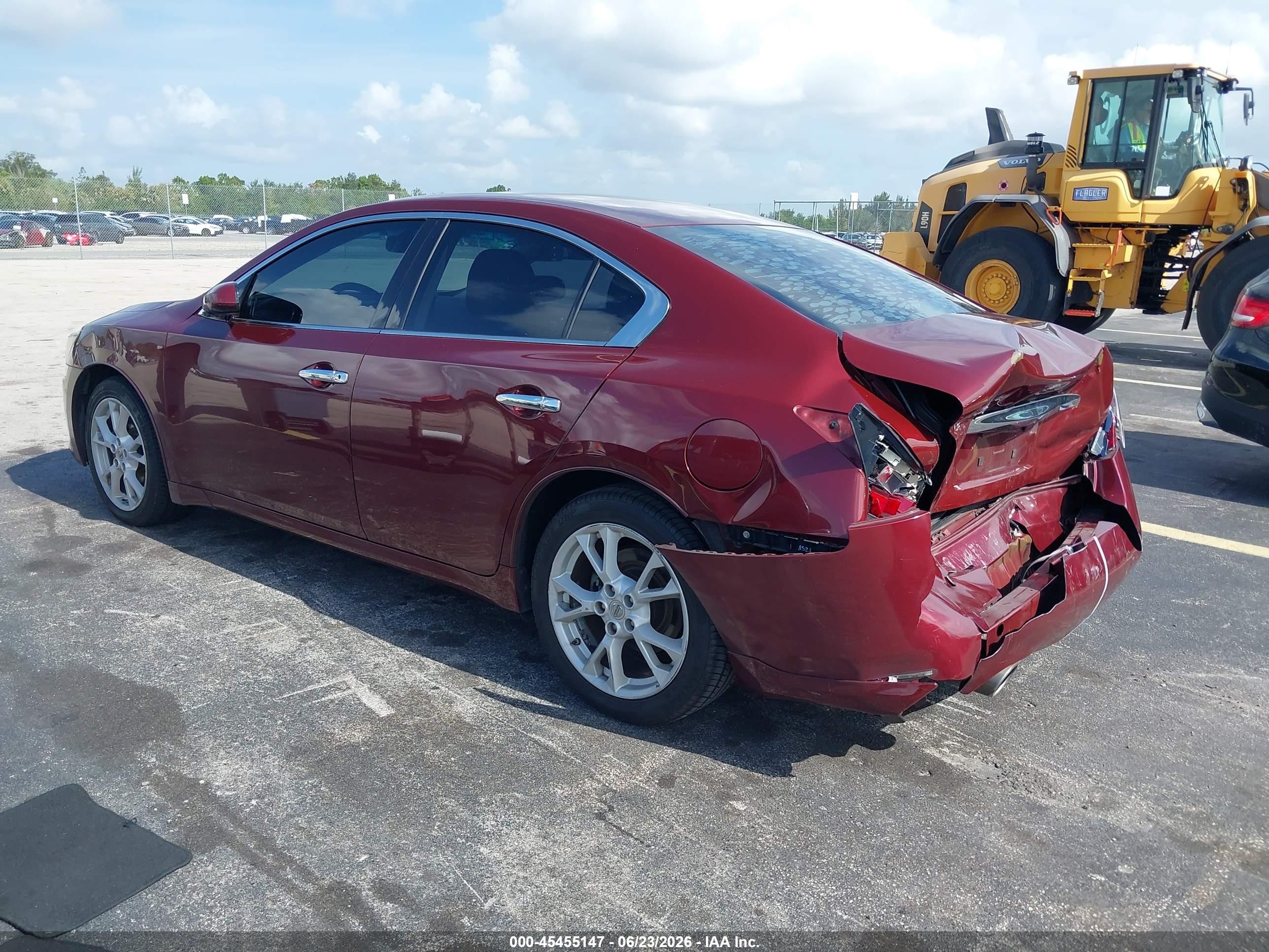 2013 Nissan Maxima 3.5 S Red vin: 1N4AA5AP9DC842338
