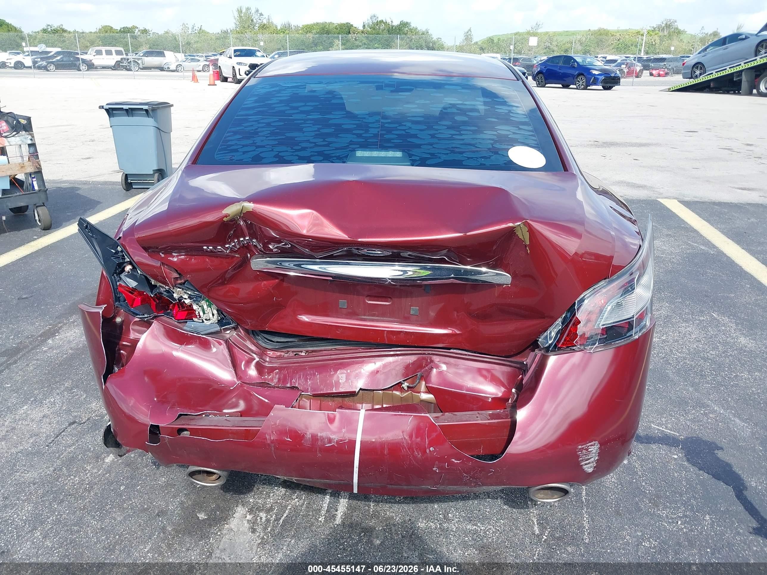 2013 Nissan Maxima 3.5 S Red vin: 1N4AA5AP9DC842338