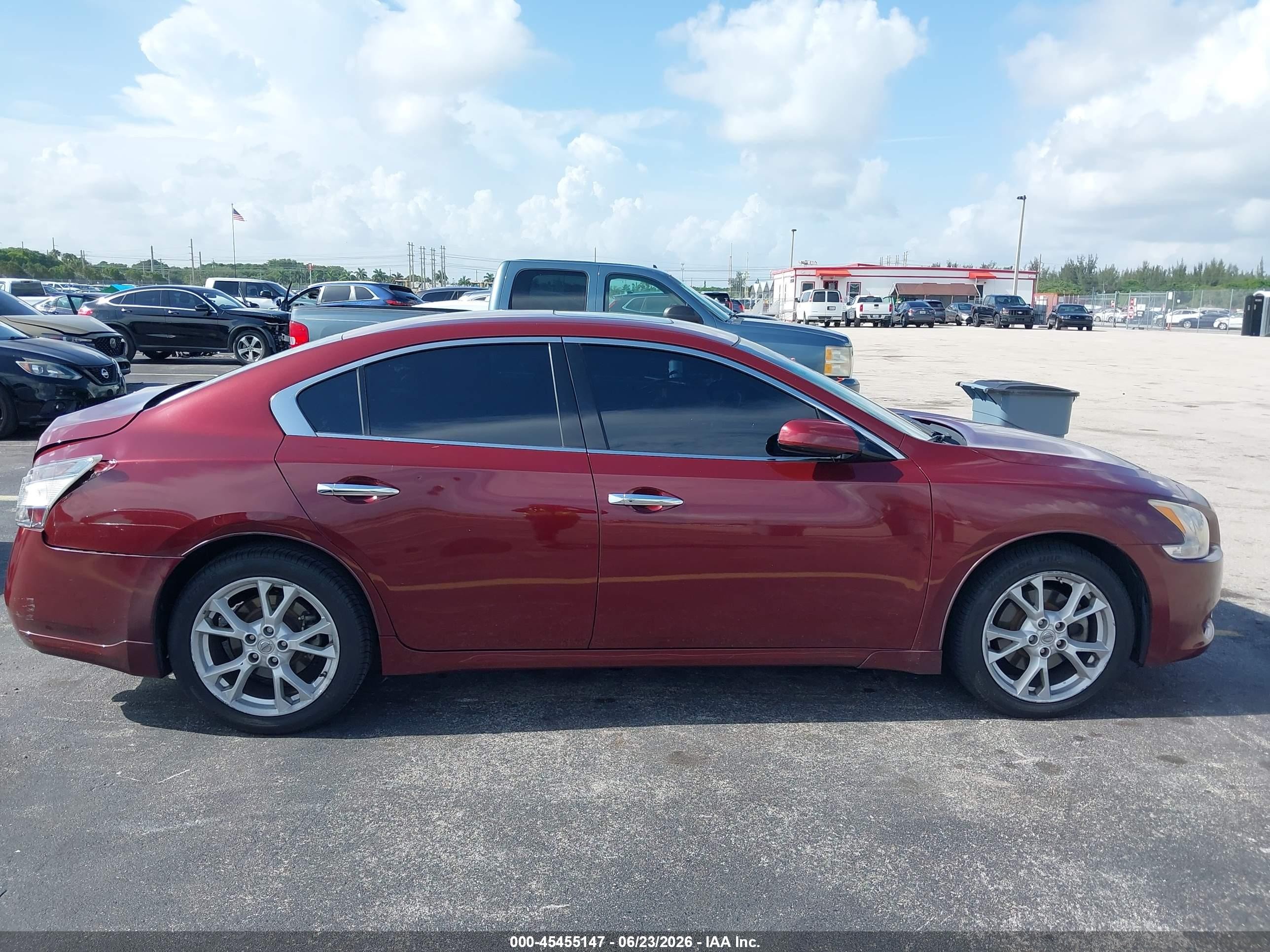 2013 Nissan Maxima 3.5 S Red vin: 1N4AA5AP9DC842338