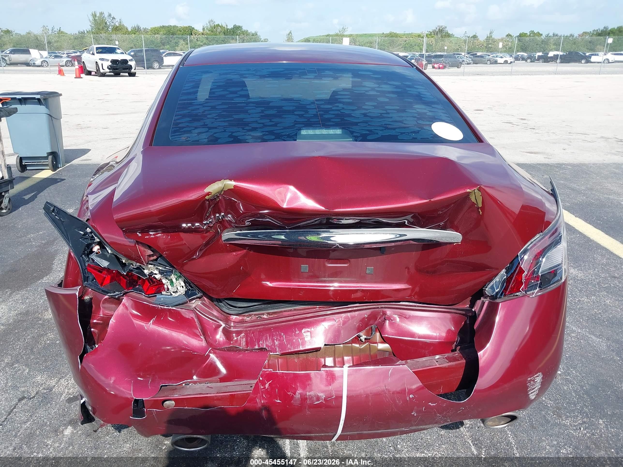 2013 Nissan Maxima 3.5 S Red vin: 1N4AA5AP9DC842338