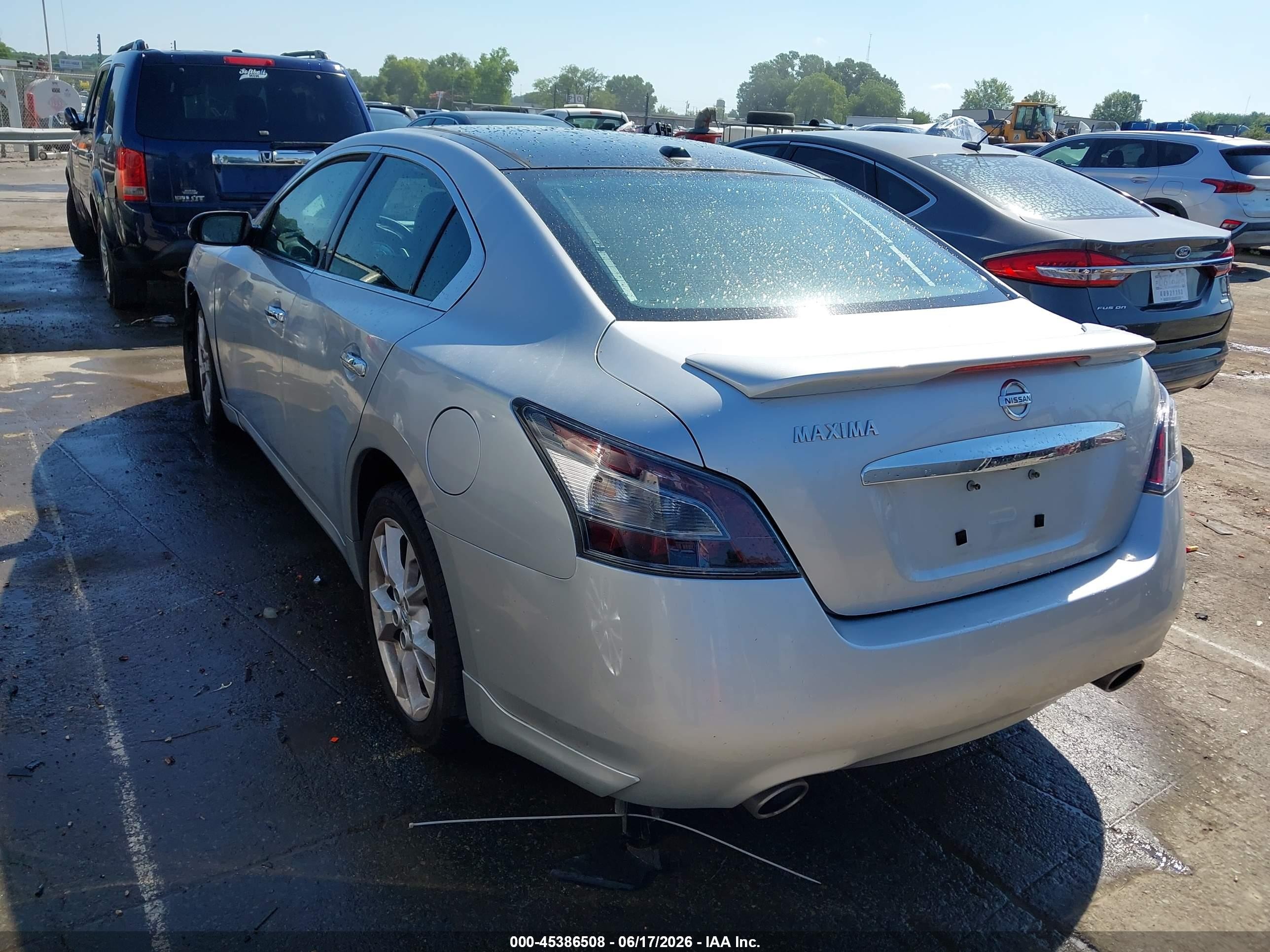 2013 Nissan Maxima 3.5 Sv Silver vin: 1N4AA5AP9DC844865