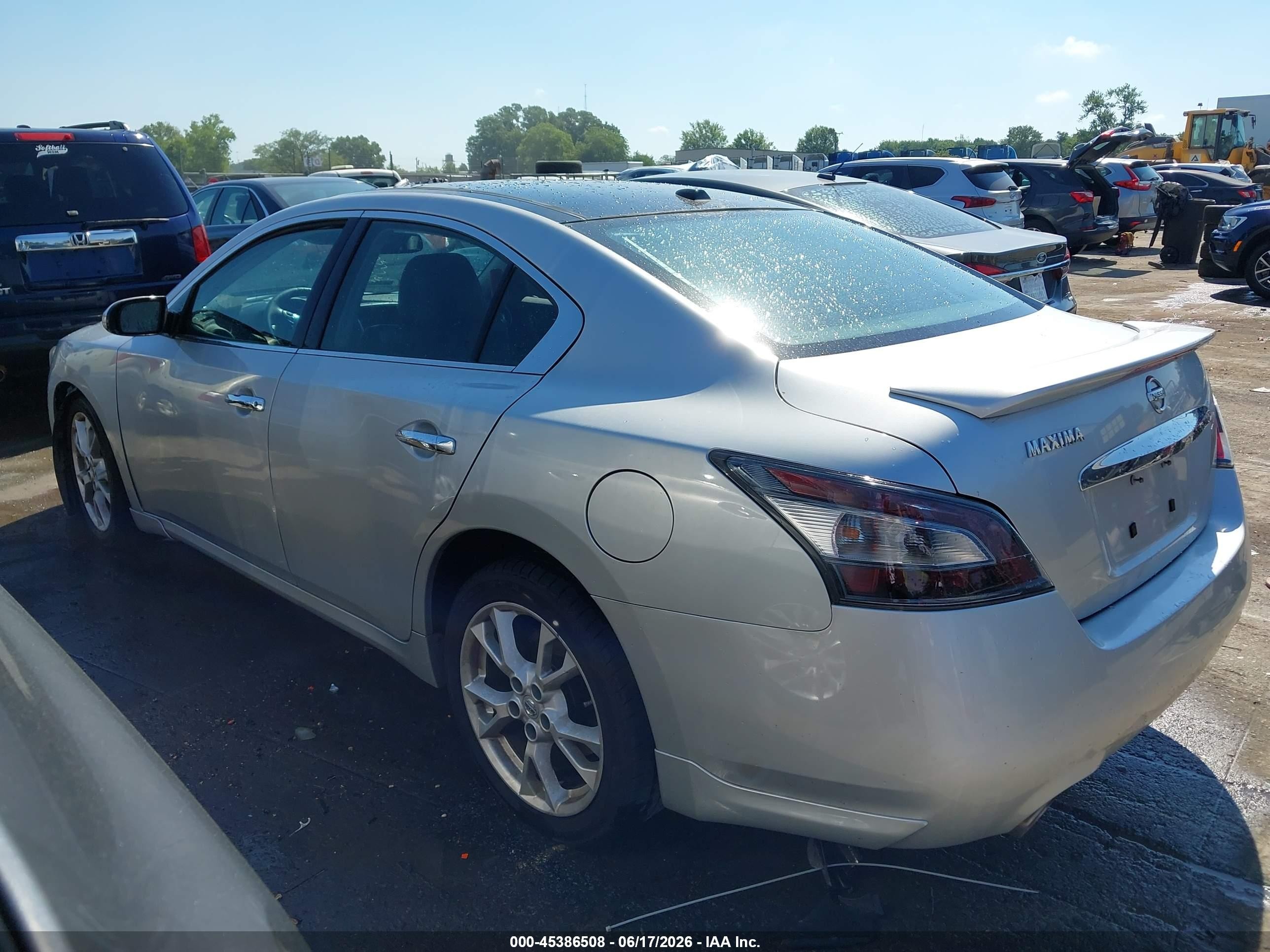 2013 Nissan Maxima 3.5 Sv Silver vin: 1N4AA5AP9DC844865
