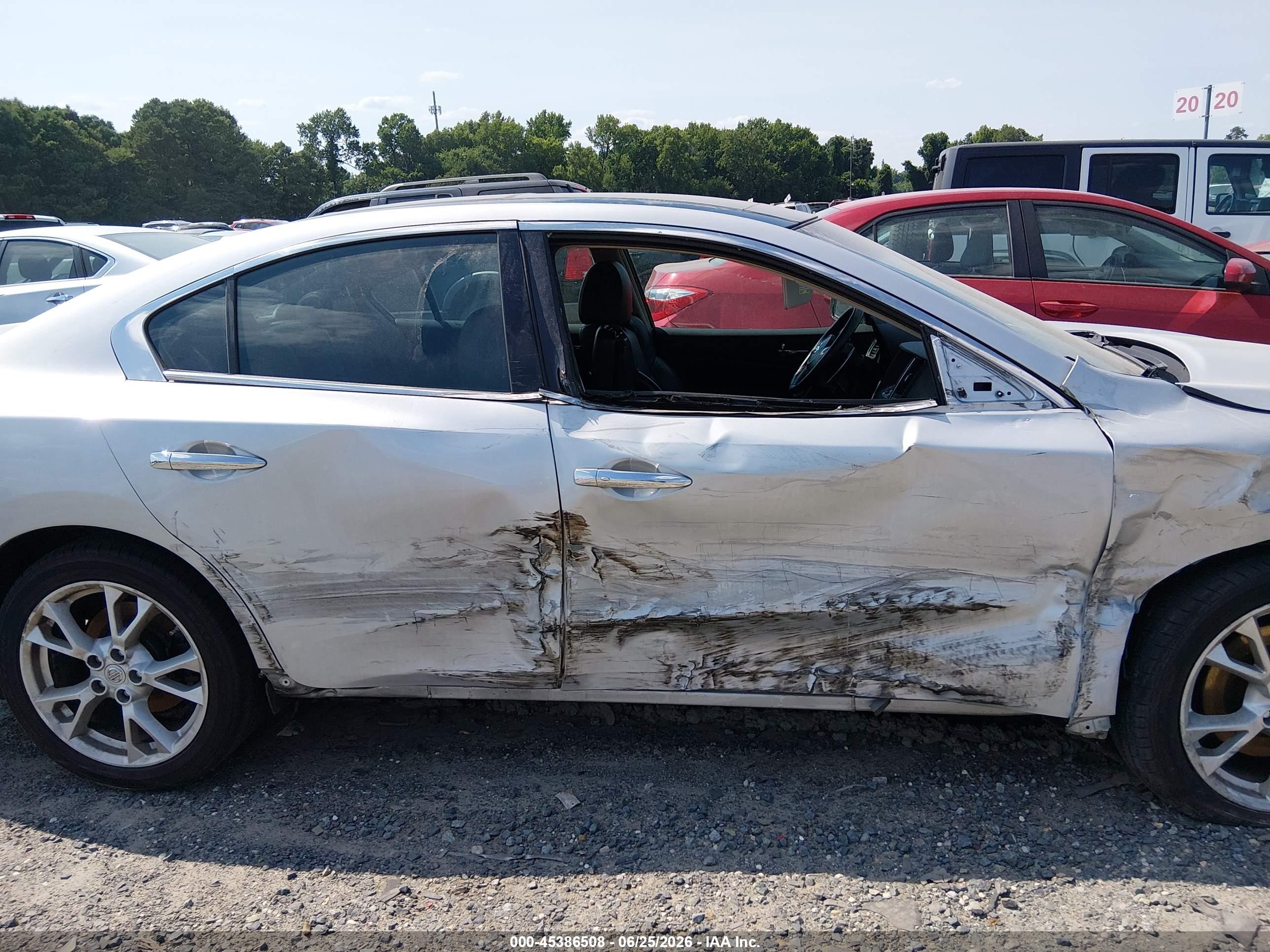 2013 Nissan Maxima 3.5 Sv Silver vin: 1N4AA5AP9DC844865