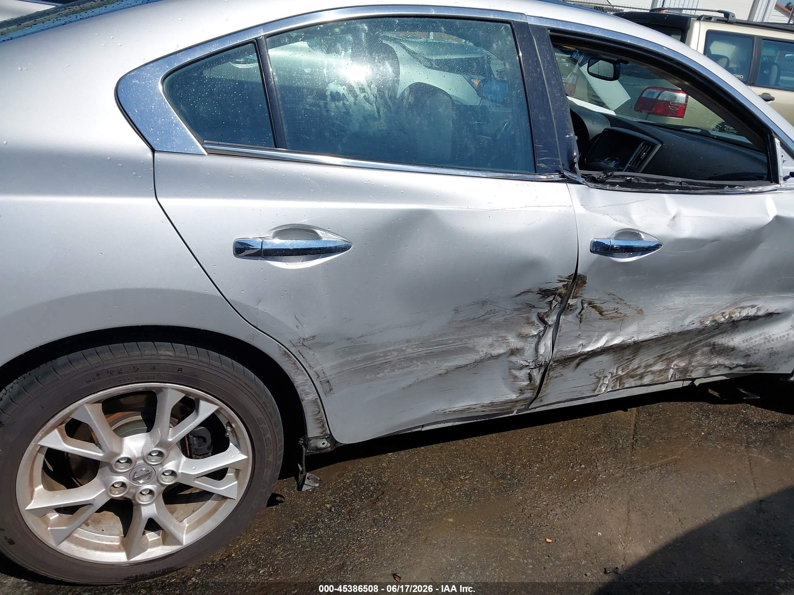 2013 Nissan Maxima 3.5 Sv Silver vin: 1N4AA5AP9DC844865