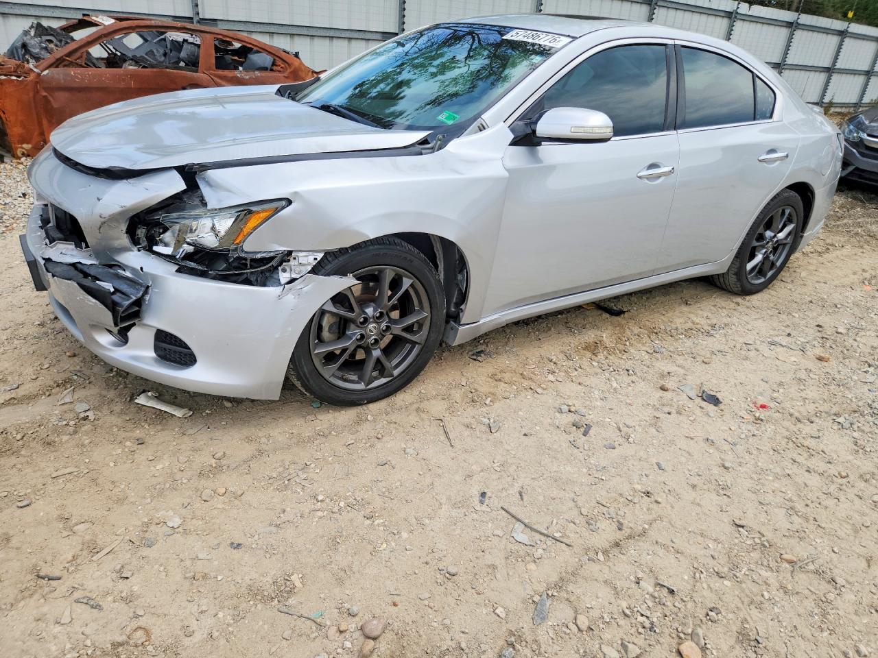 2014 Nissan Maxima 3.5 S Silver vin: 1N4AA5AP9EC430695
