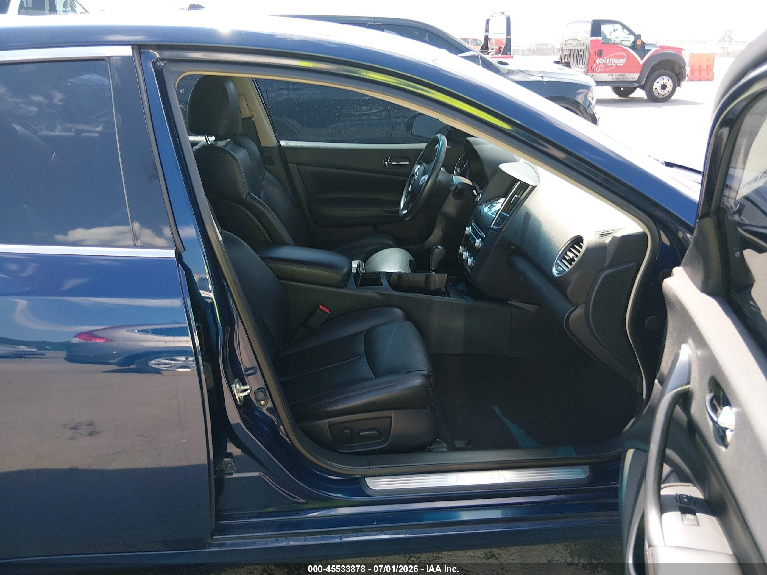 2014 Nissan Maxima 3.5 Sv Синий vin: 1N4AA5AP9EC430776