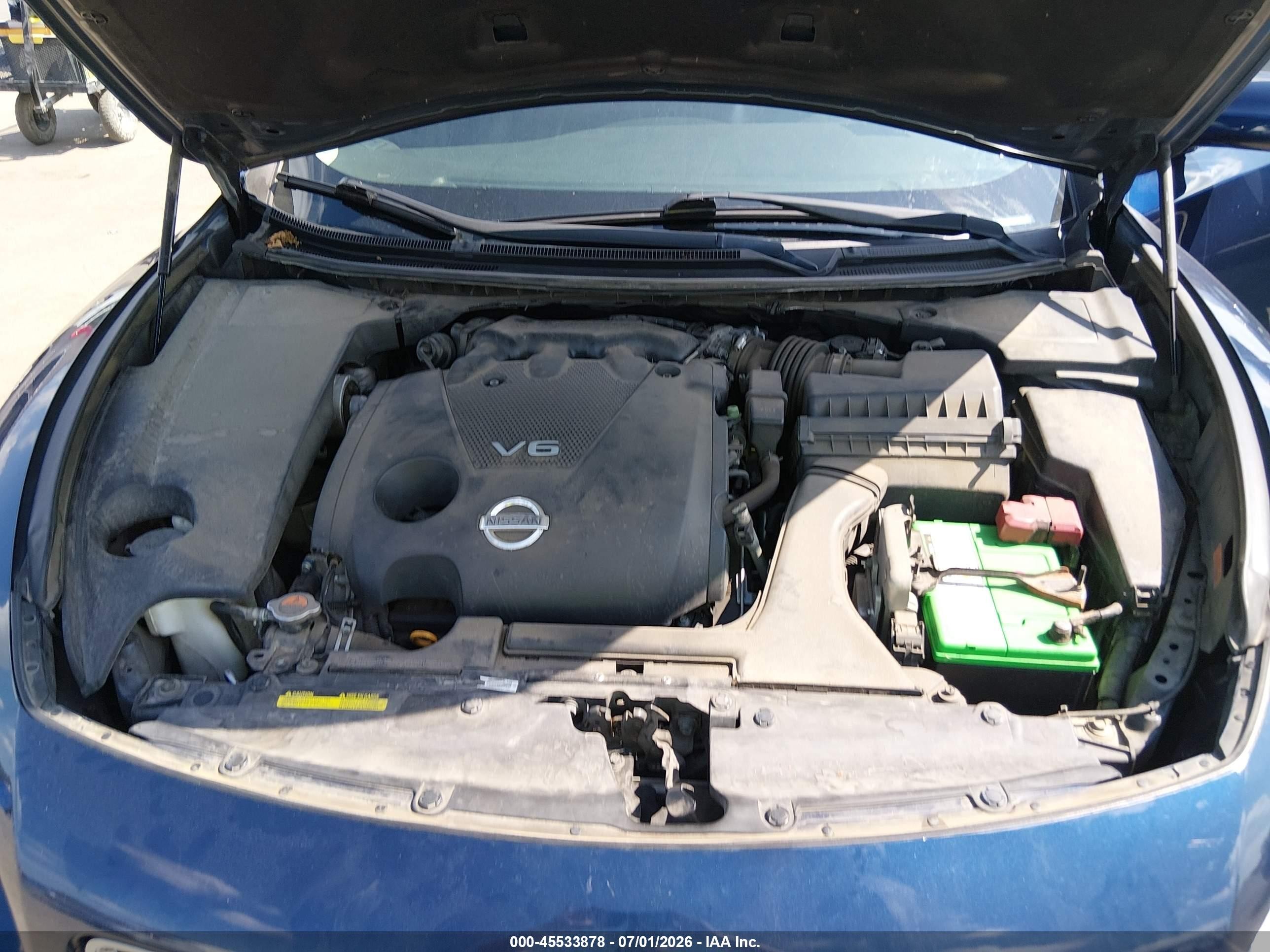2014 Nissan Maxima 3.5 Sv Синий vin: 1N4AA5AP9EC430776