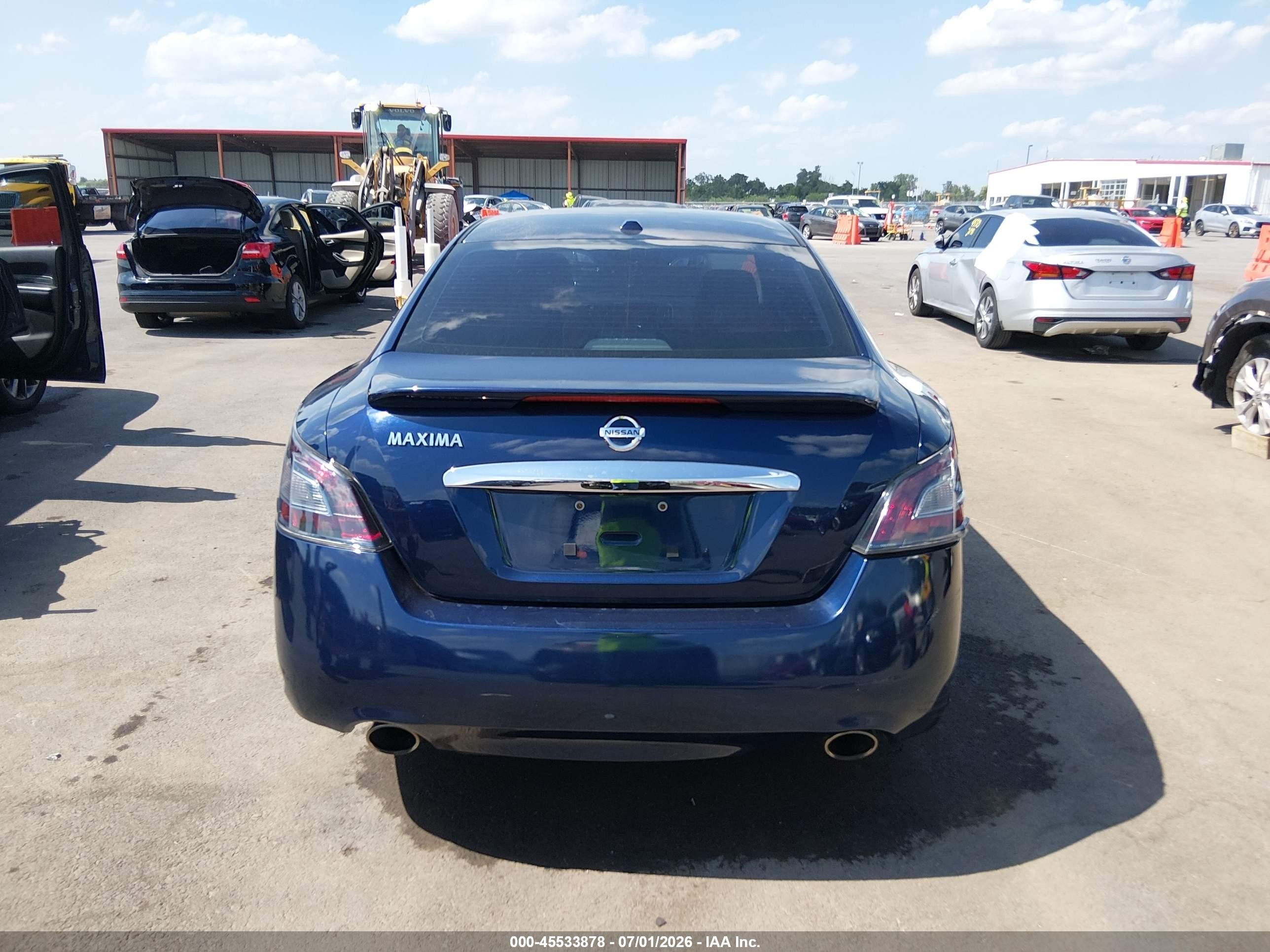 2014 Nissan Maxima 3.5 Sv Синий vin: 1N4AA5AP9EC430776