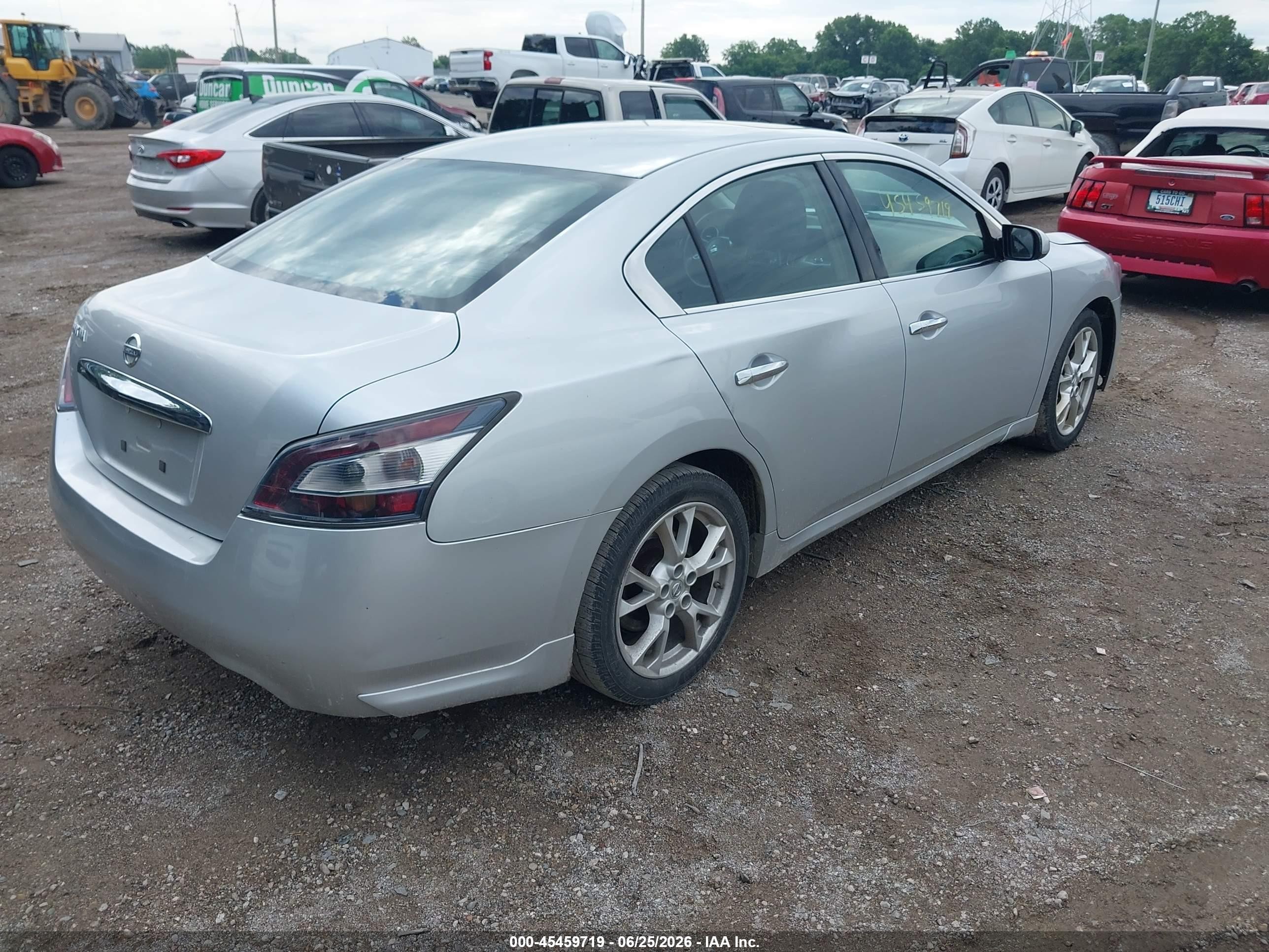 2014 Nissan Maxima 3.5 S Silver vin: 1N4AA5AP9EC437842